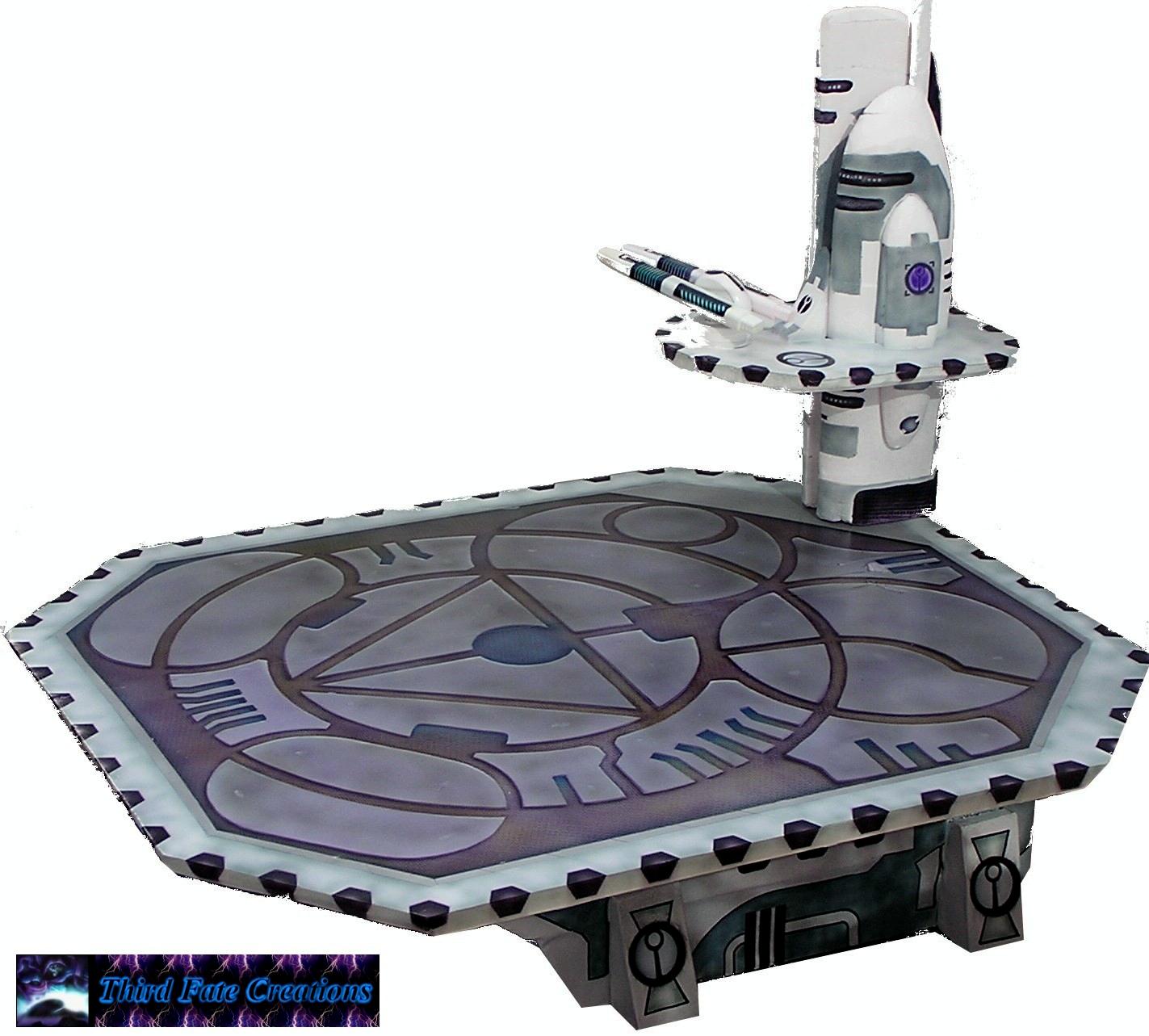 Landing Pad, Paper, Tau, Terrain, Warhammer 40,000