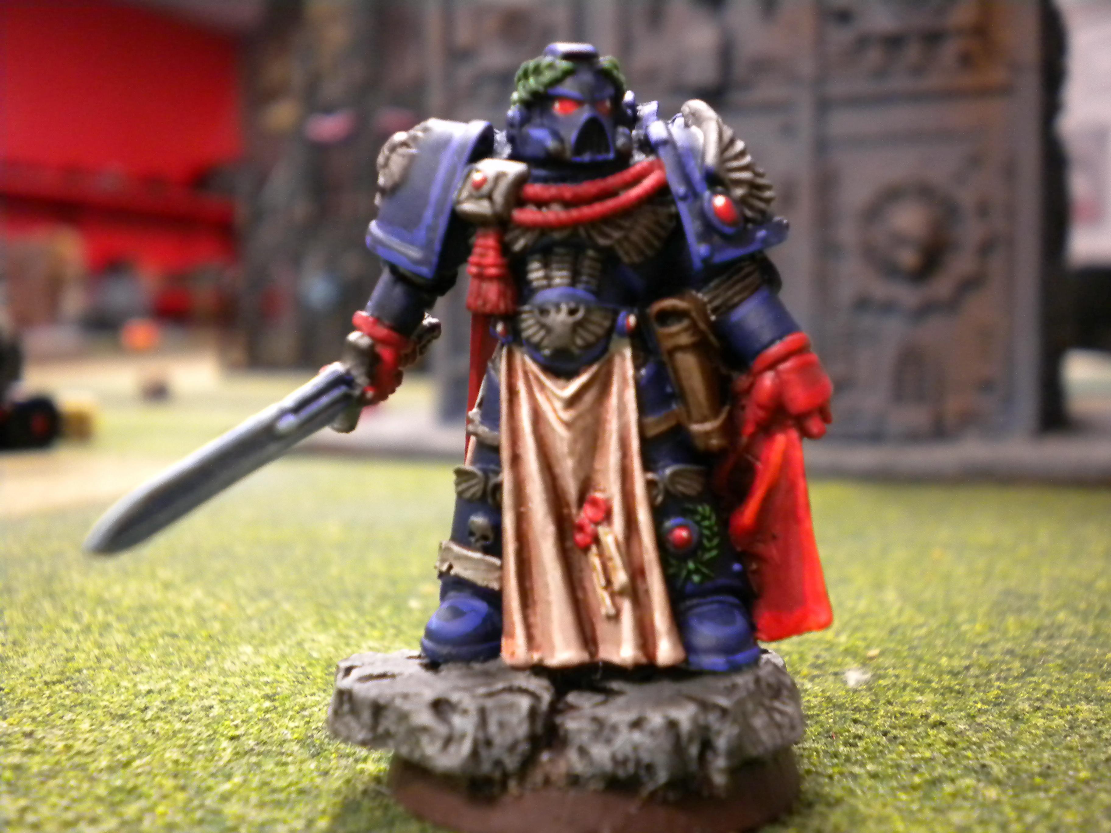 Captain, Crimson Fists, Space Marines, Warhammer 40,000