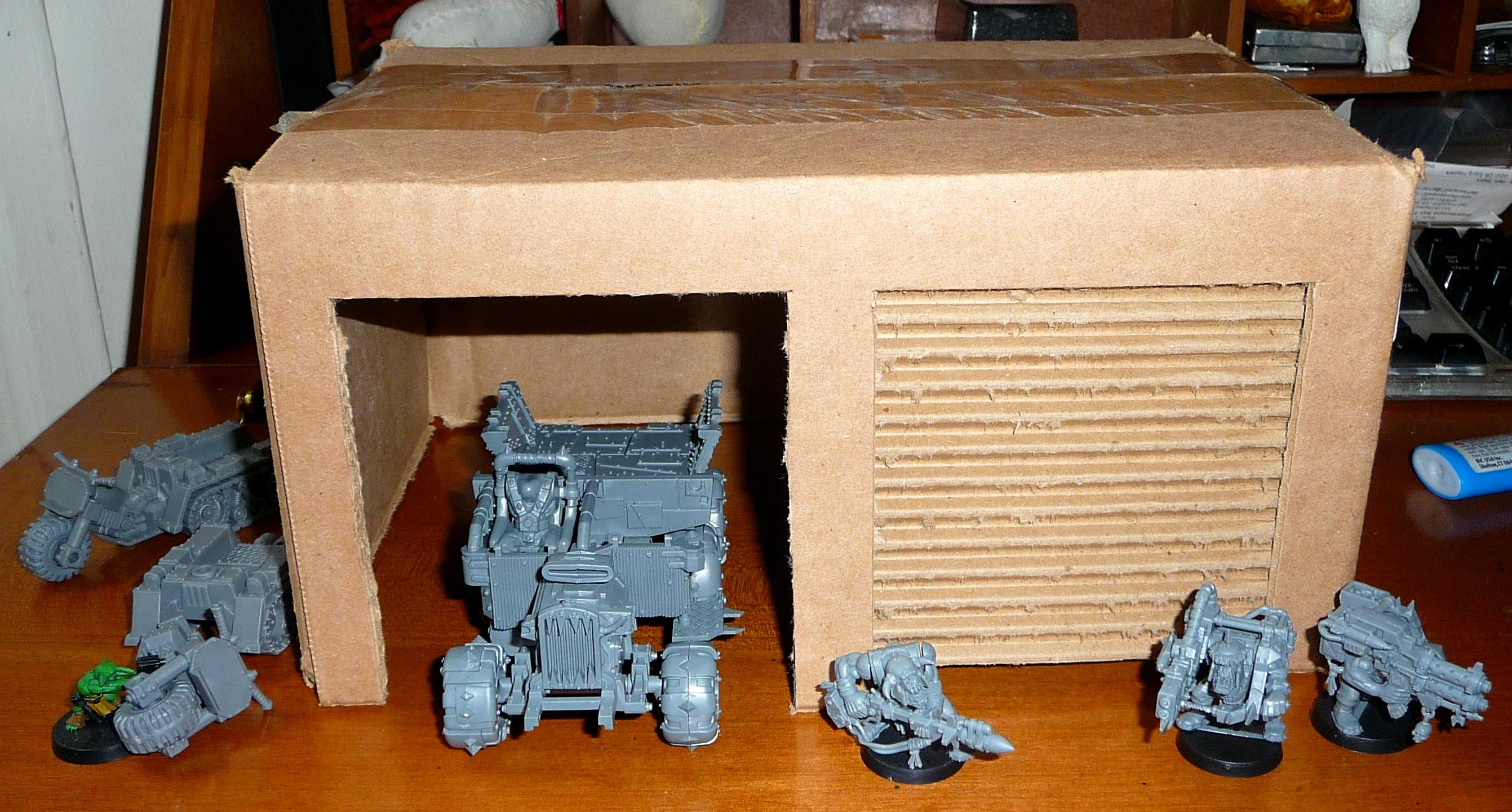 Garage, Orks, Terrain, Trukk, Wartrakks, Work In Progress