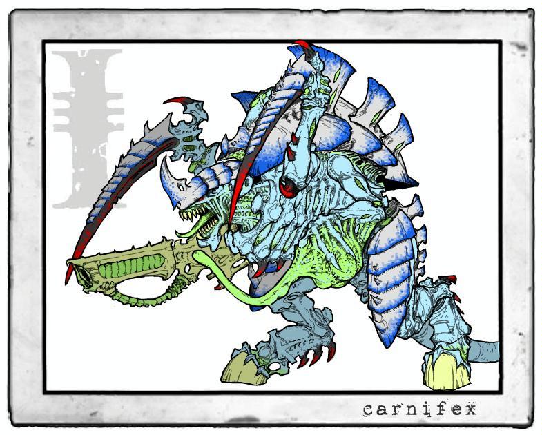 Tyranids, Tyranid Carnifex Ice Scheme