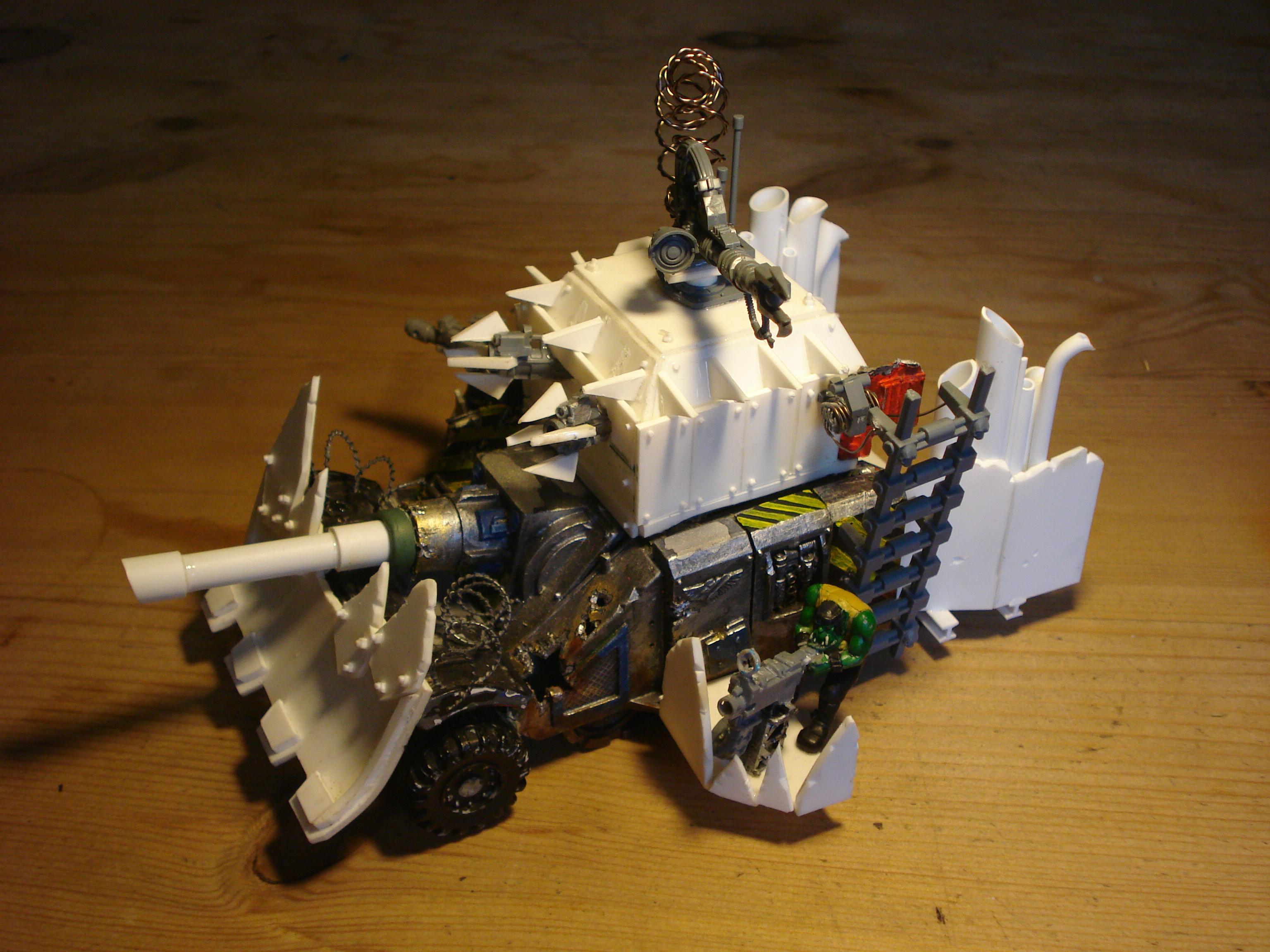 Looted Tank, Orks, Plasticard, Tank, Tank Conversion, Warhammer 40,000