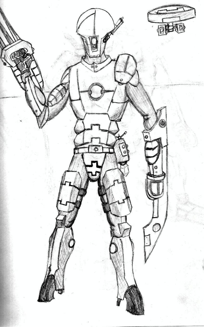 Drawing, Drone, Fire Warriors, Sketch, Tau, Warriors