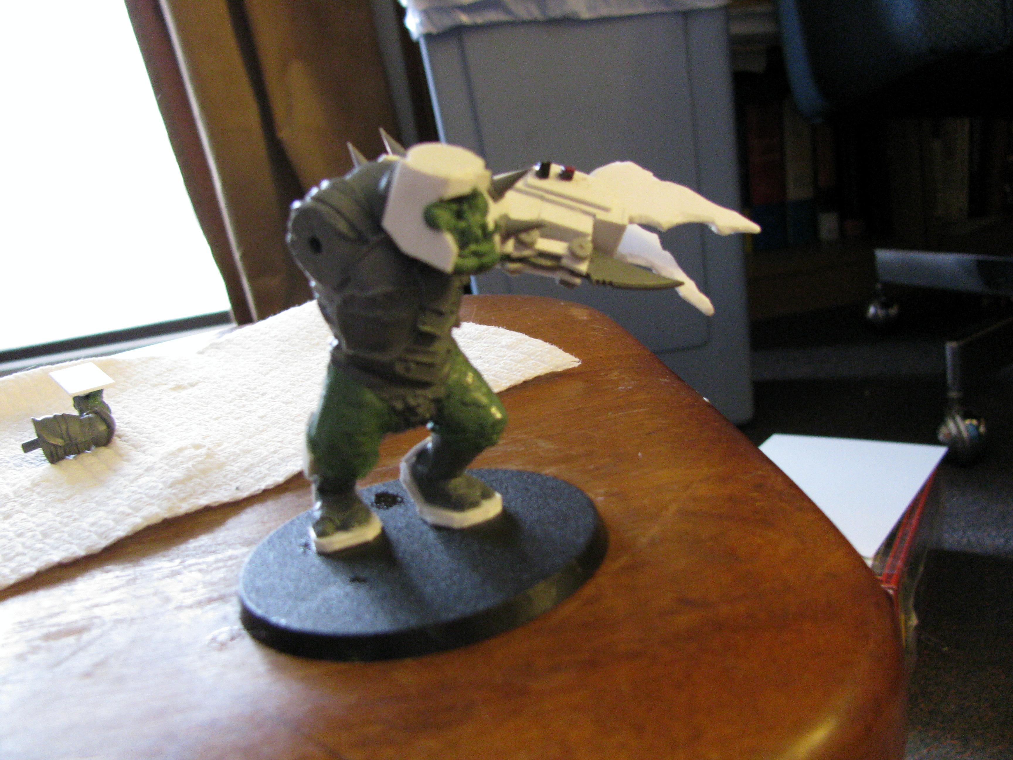 54mm, Conversion, Inquisitor, Orks, Warboss