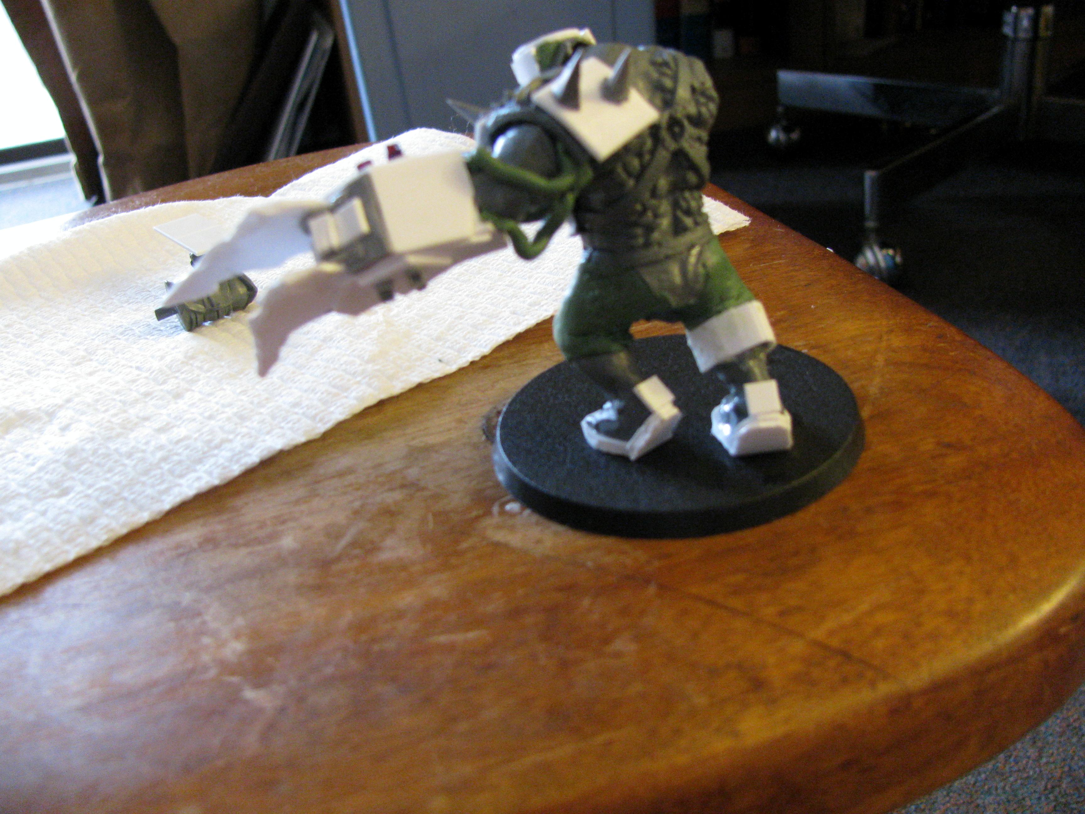 54mm, Conversion, Inquisitor, Orks, Warboss