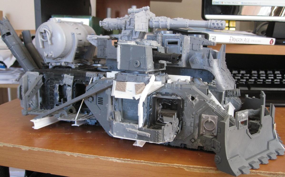 Battle Fortress, Battlewagon, Conversion, Orks, Skullhamma, Super-heavy, Work In Progress