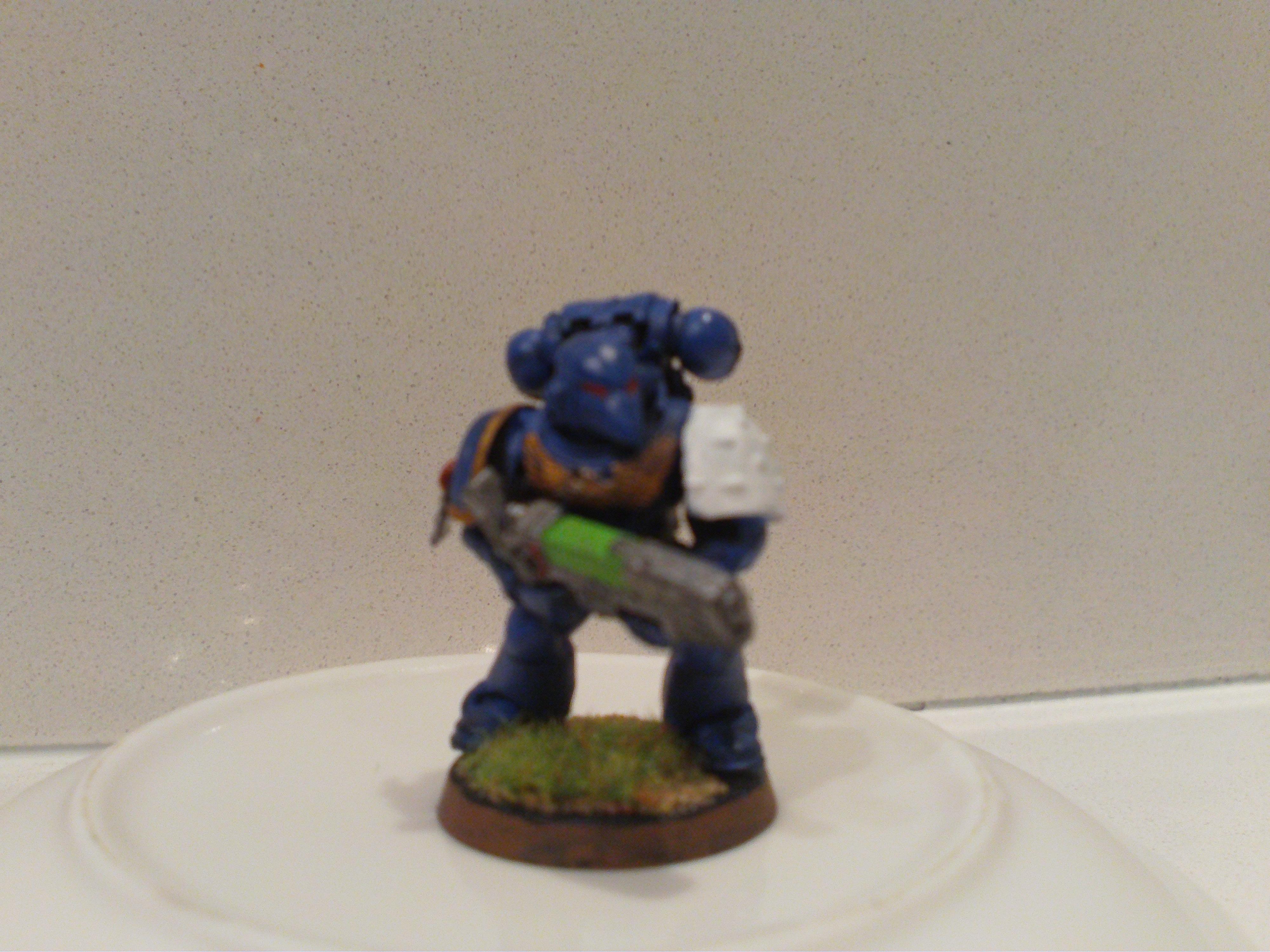 Space Marine With Plasma Gun