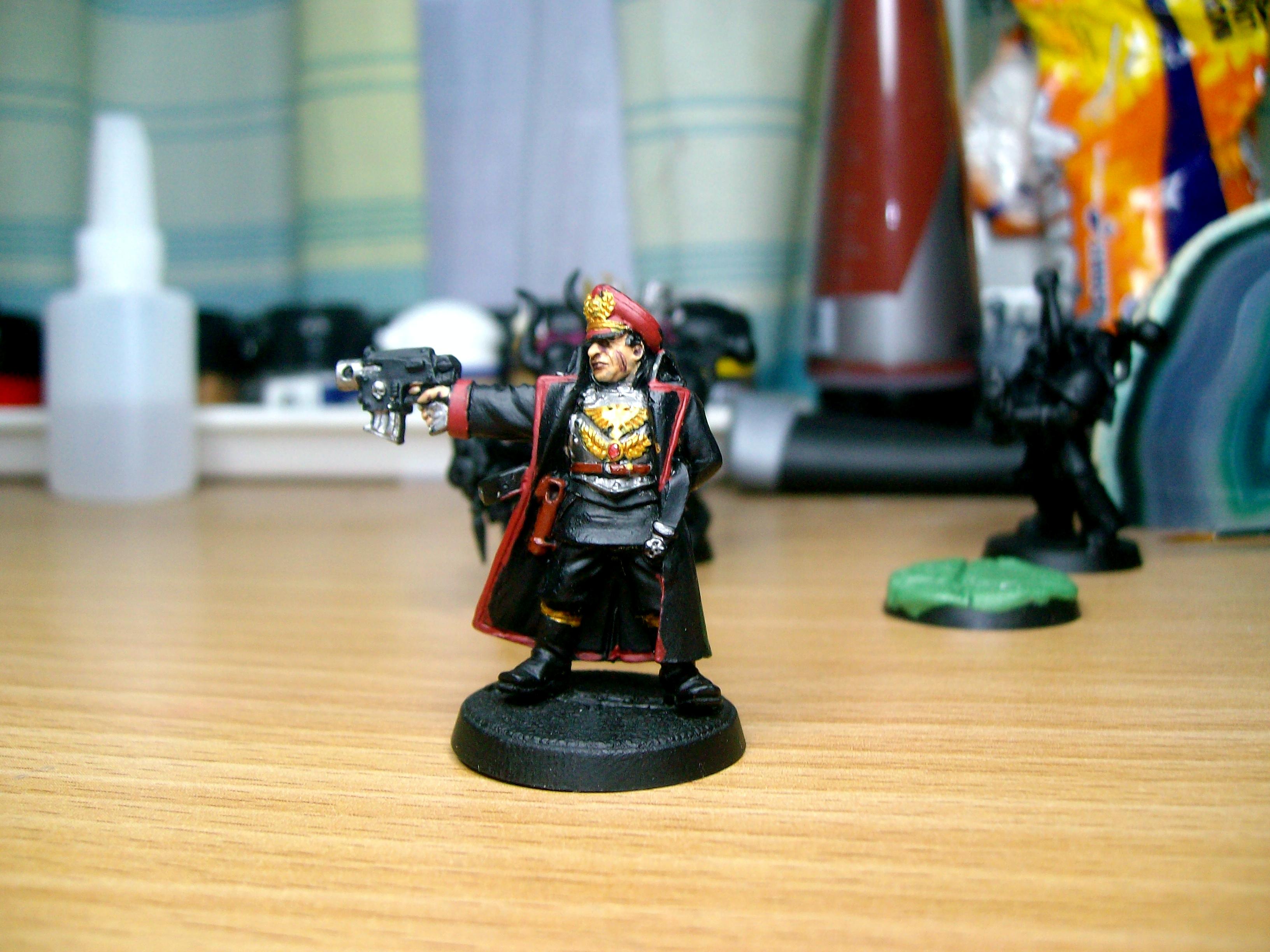 Commissar, Gems, Gold, Imperial Guard, Work In Progress