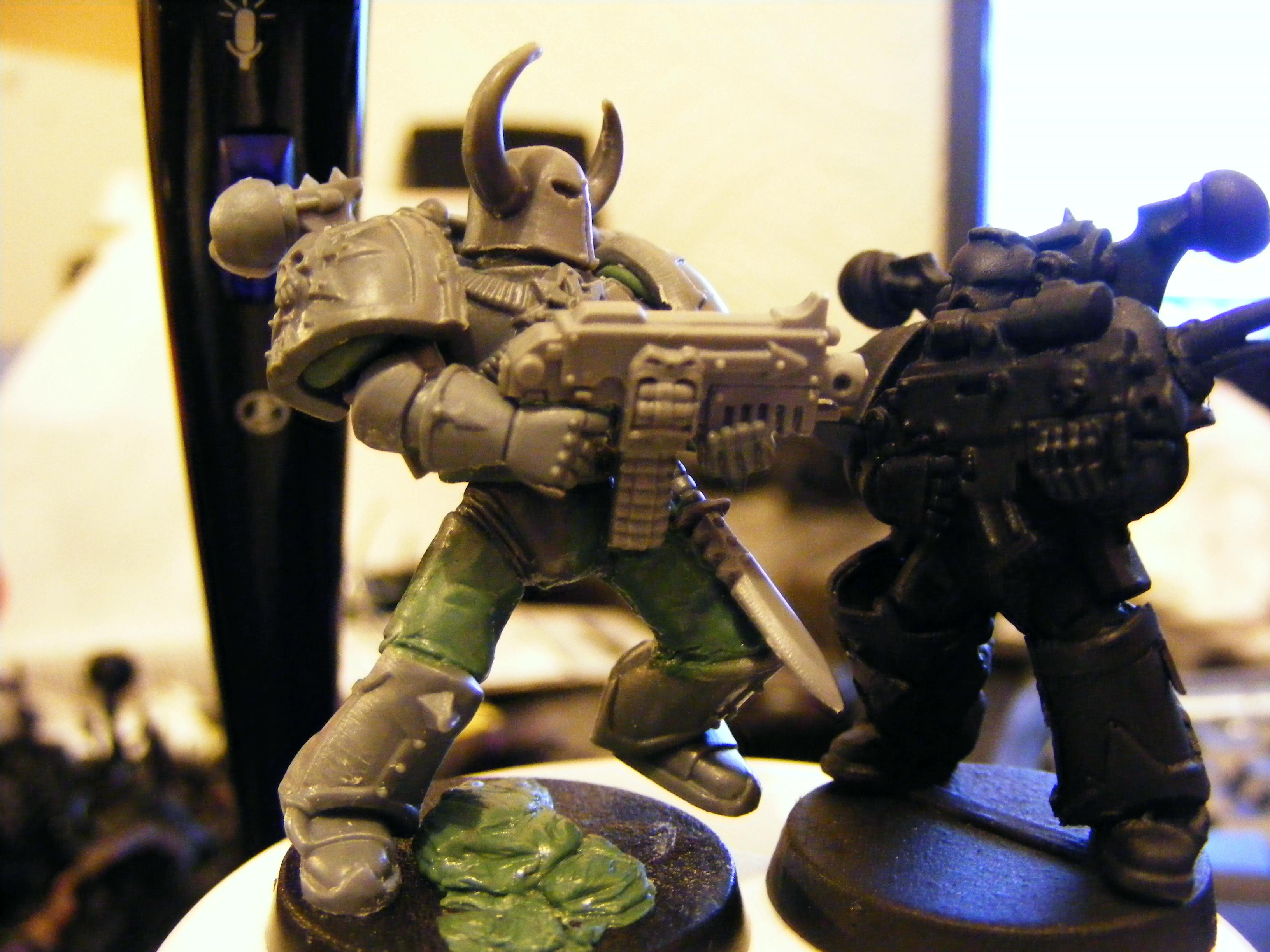 Chaos, Chaos Spaces Marines, Greenstuff, True Scale