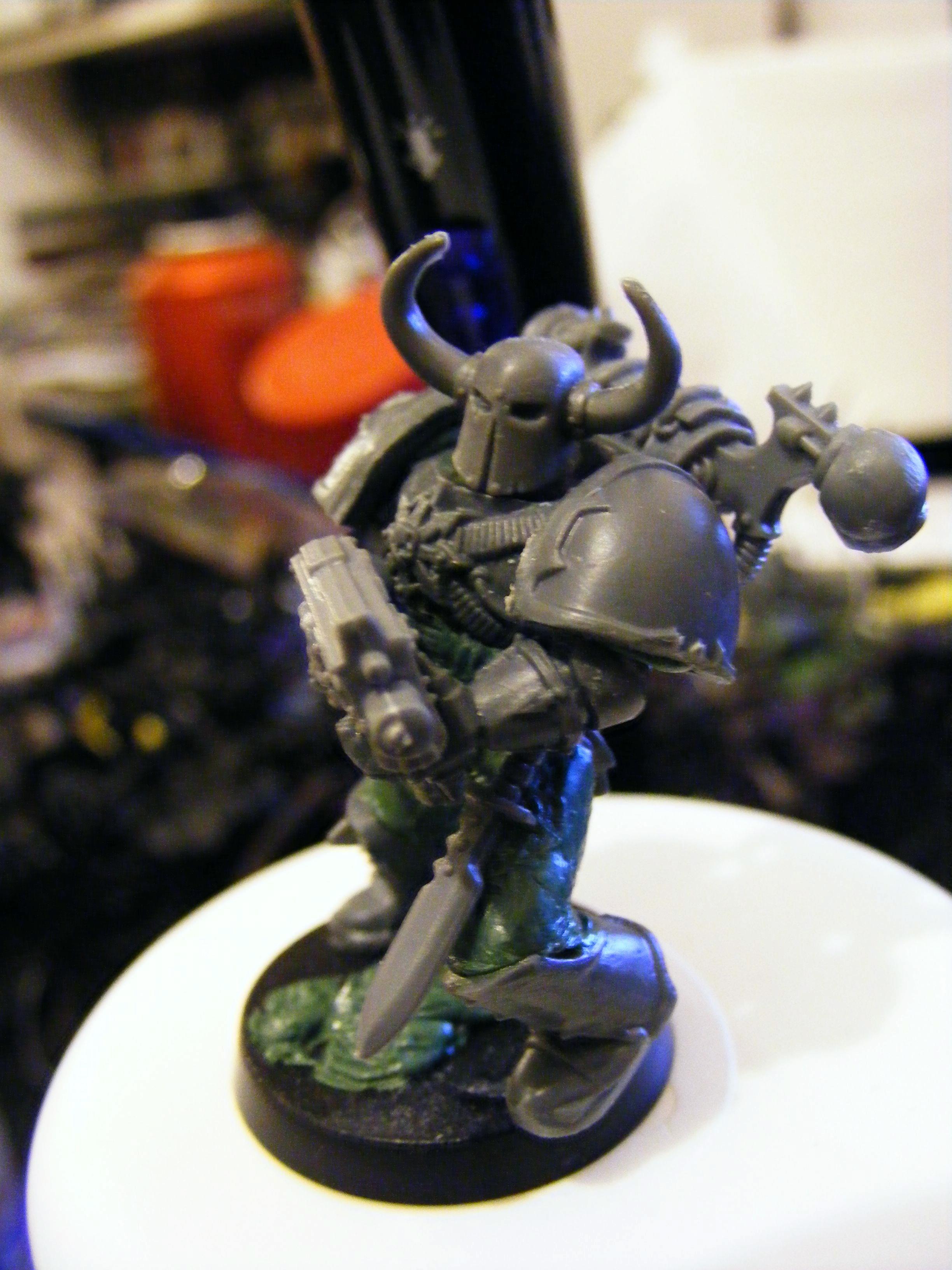 Chaos, Chaos Spaces Marines, Conversion, Greenstuff, True Scale