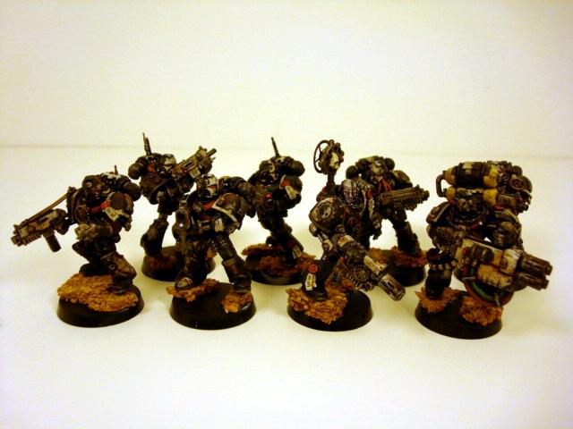 Conversion, Guitar Wire, Iron Hands, Scenic Bases, Space Marines, Warhammer 40,000
