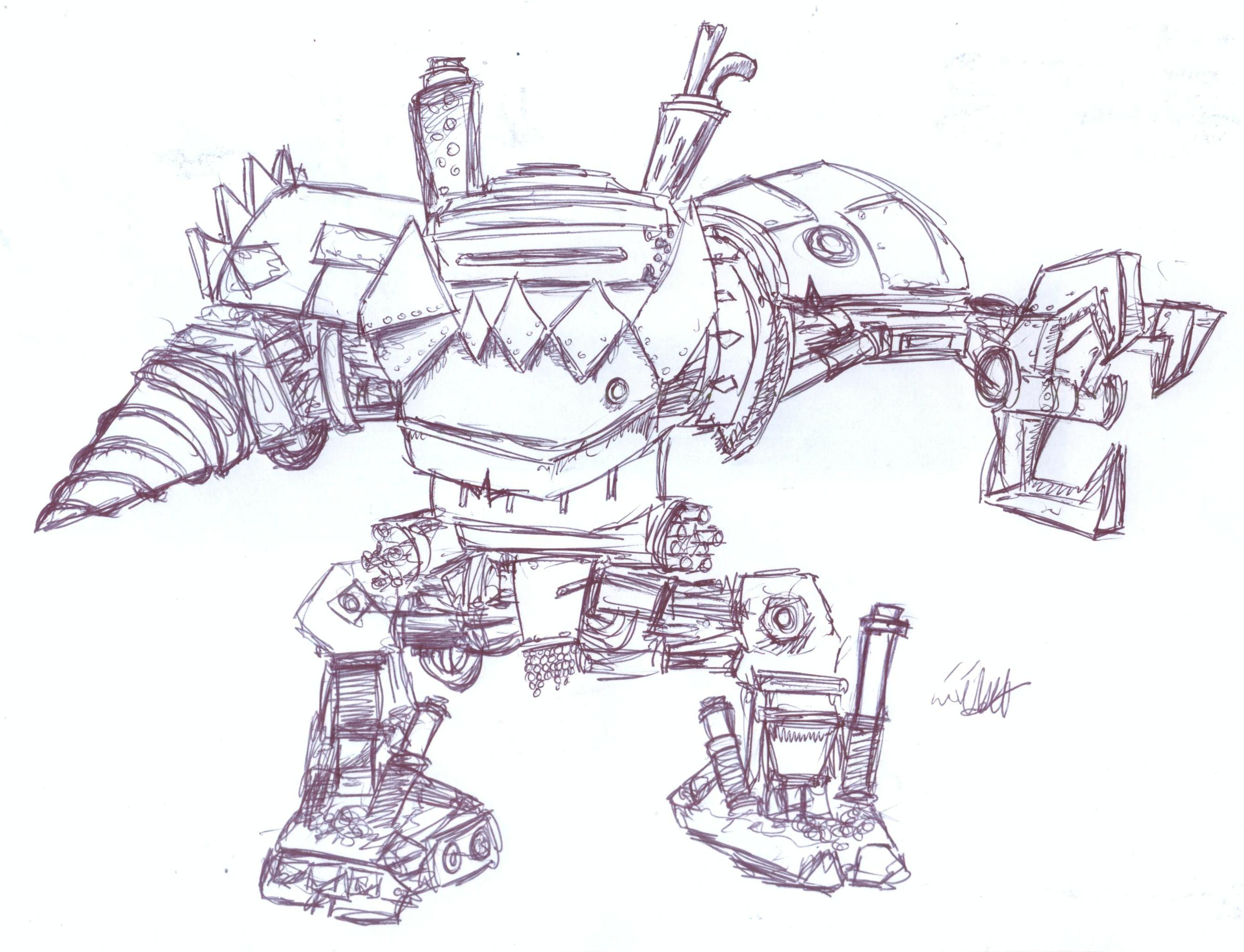 Deff Dredd, Sketch