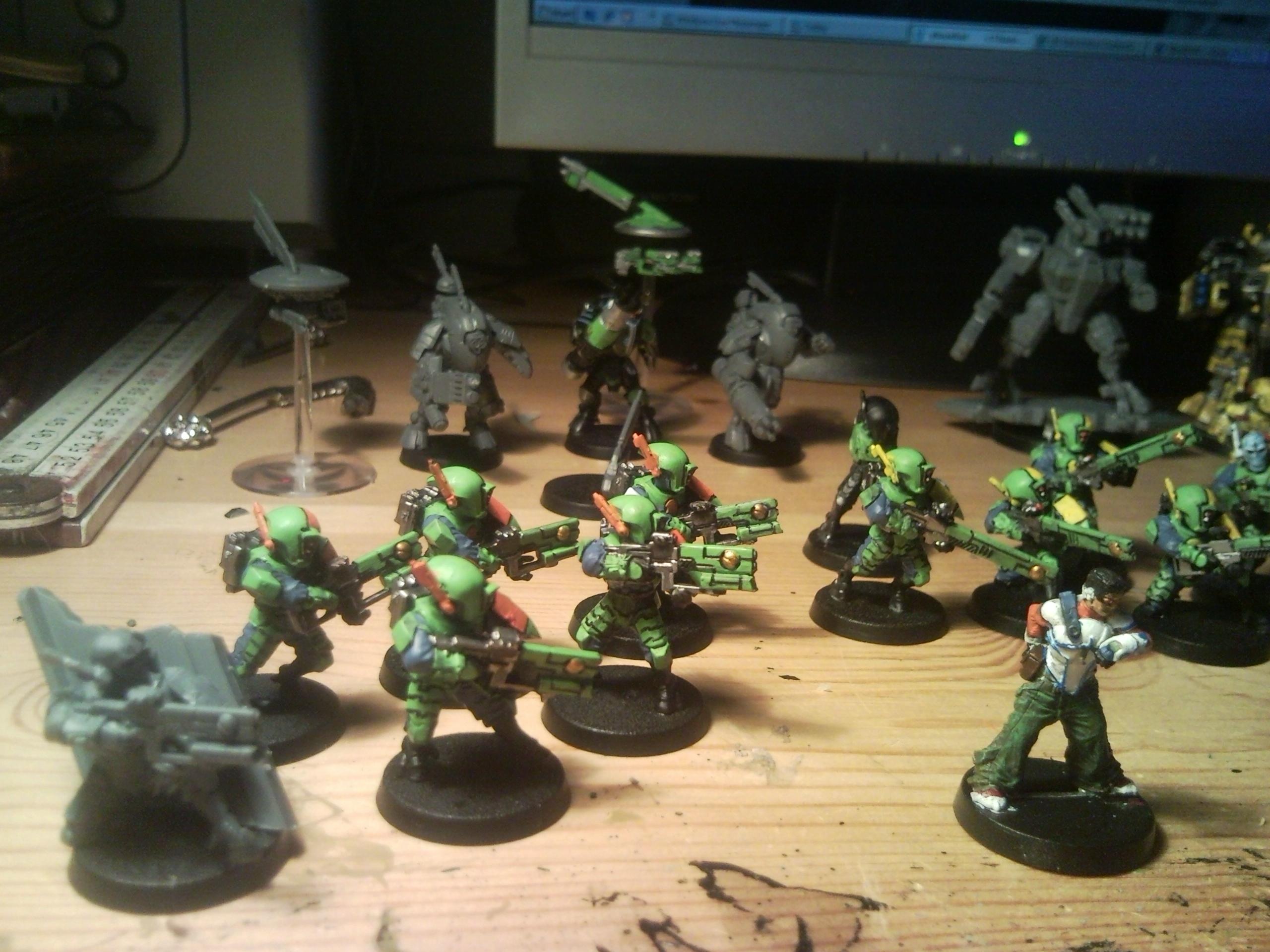 Crisis Battlesuit, Fire Warriors, Stealth Suit, Tau Empire, Warhammer 40,000
