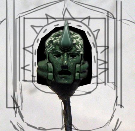 WIP green of SH captain head
