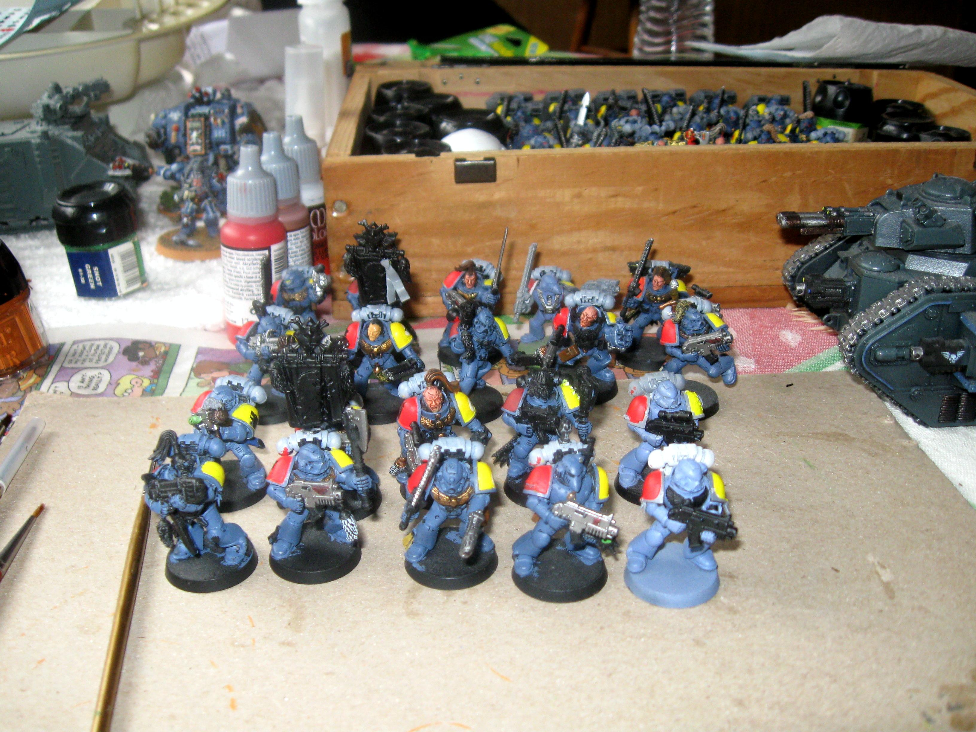 Grey Hunters, Space Marines, Space Wolves, Warhammer 40,000, Work In Progress