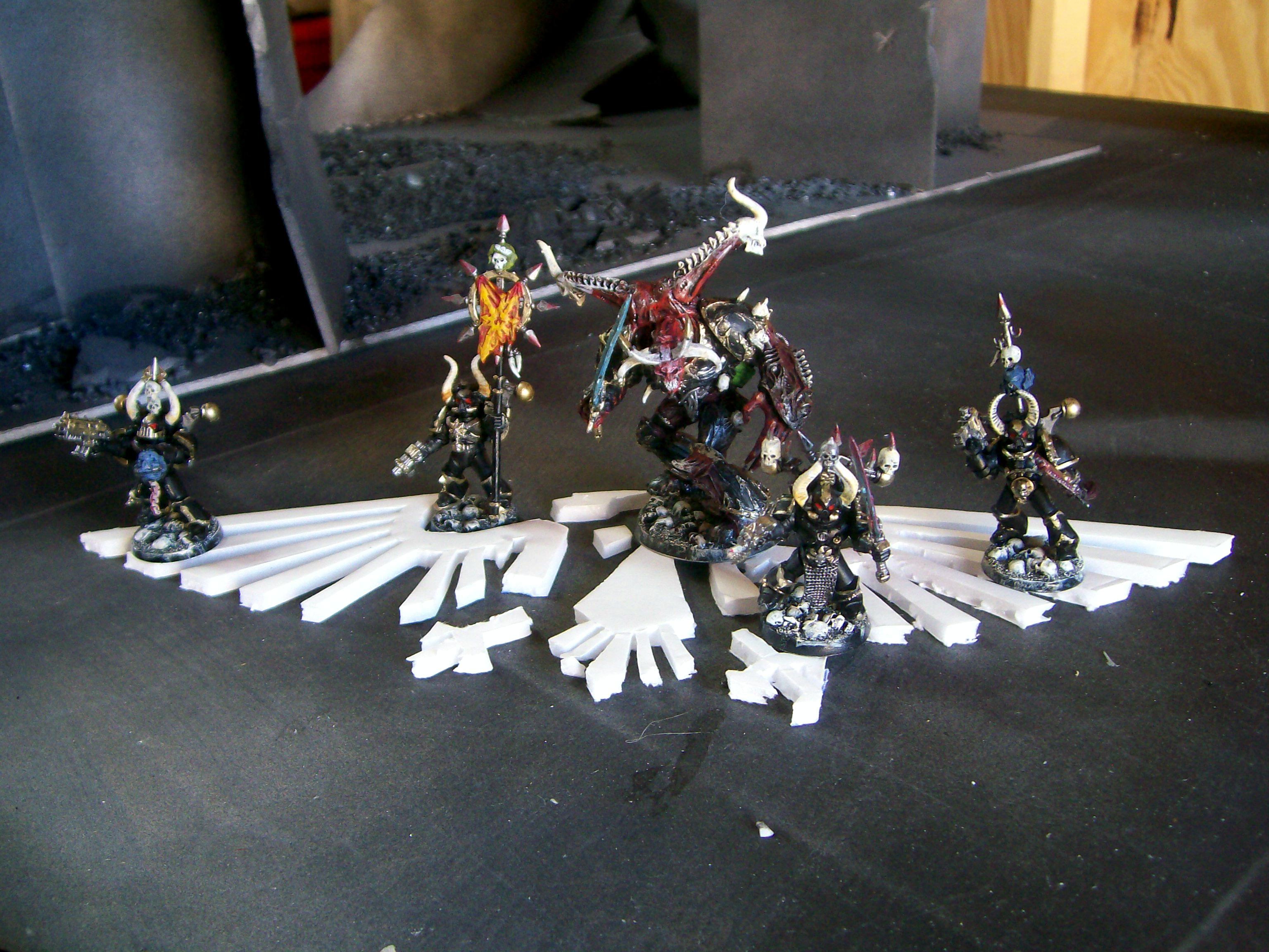 Chaos Space Marines, Daemon Prince, Games Workshop, Painted, Warhammer 40,000, Work In Progress