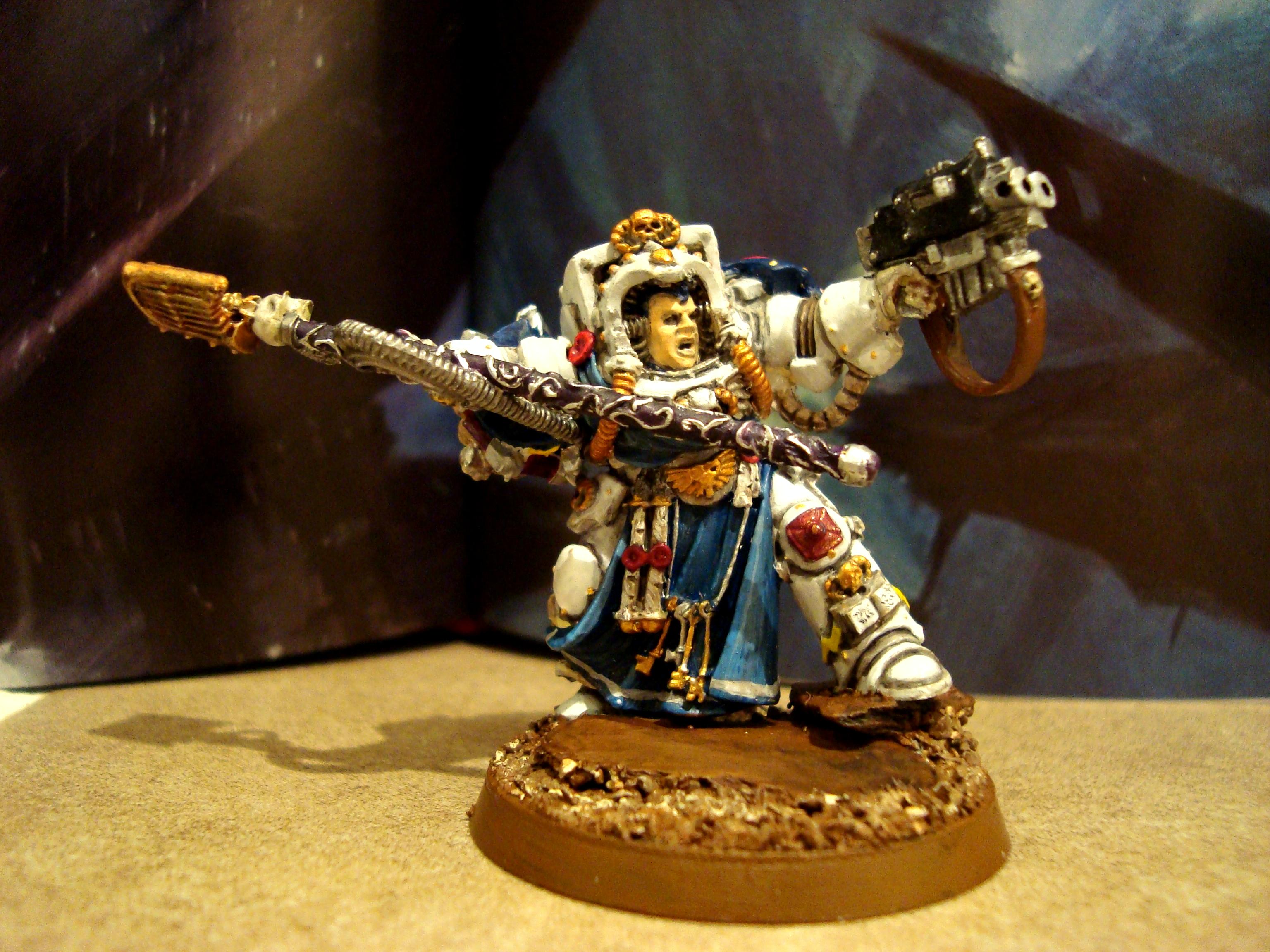 Captain, Chaplain, Librarian, Space Marines