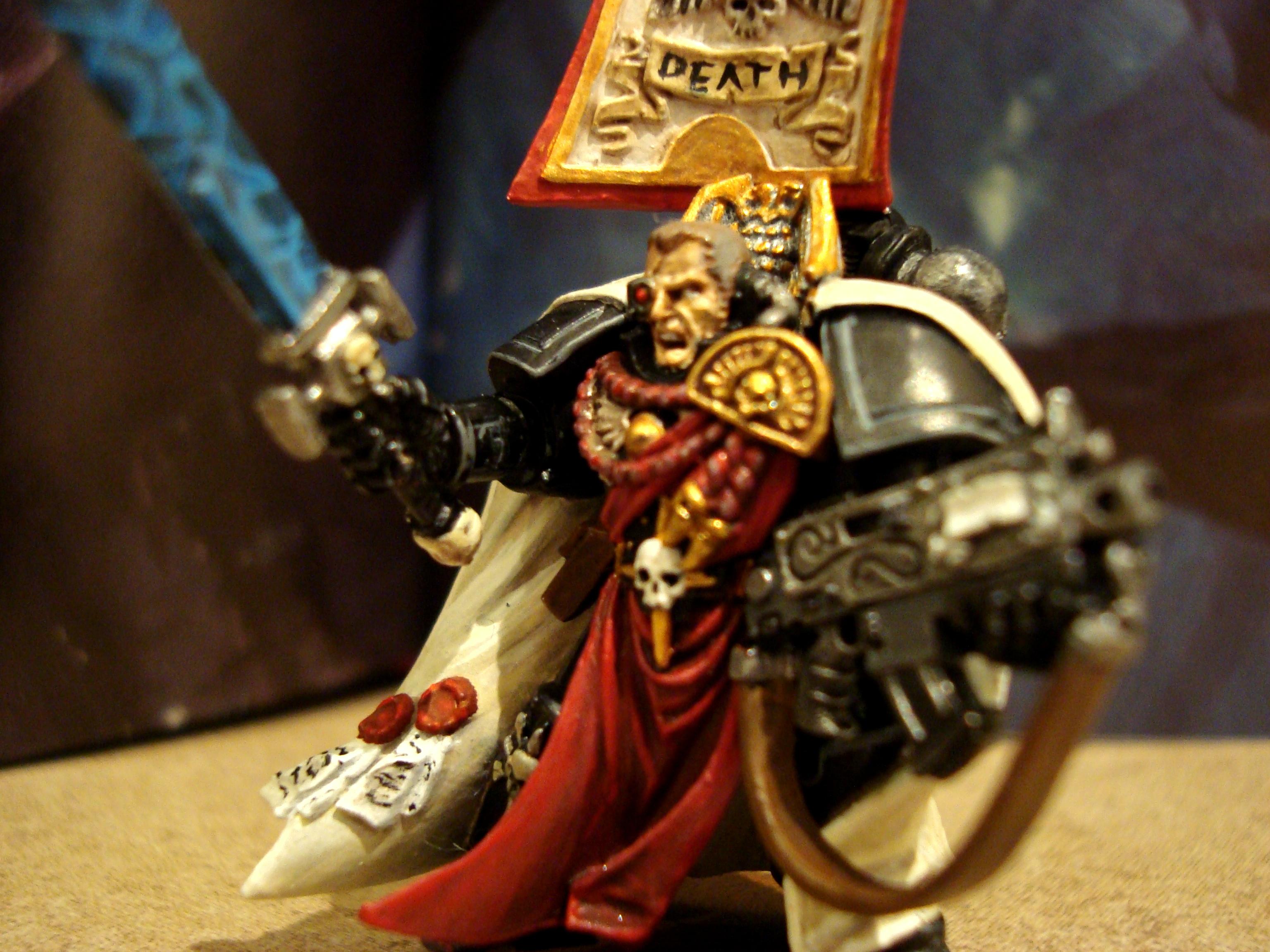 Captain, Chaplain, Librarian, Space Marines
