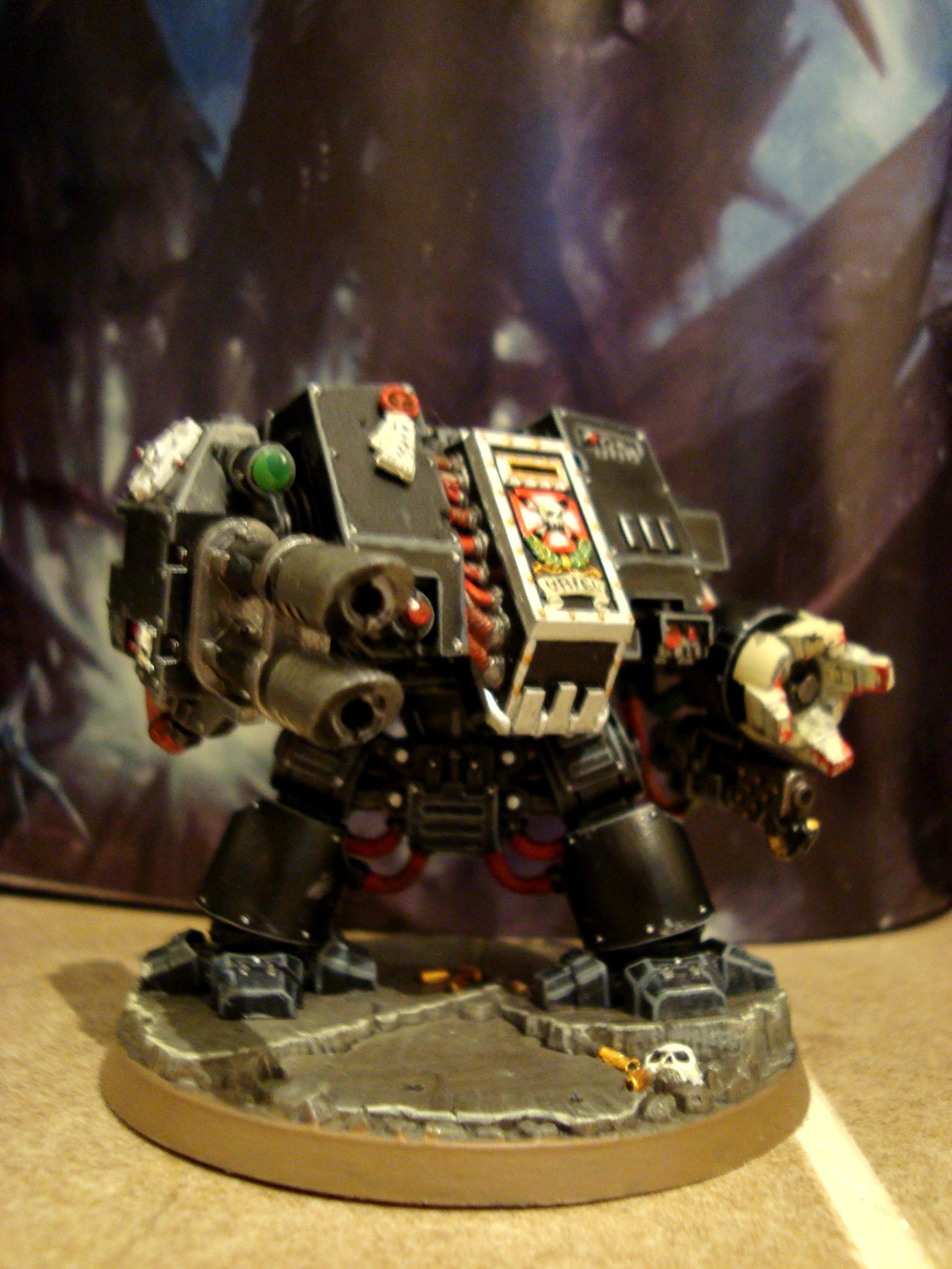 Dreadnought, Heavy Flamer, Lascannon, Space Marines, Terminator Armor