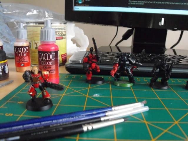 Chaos, Chaos Space Marines, Khorne, Warhammer 40,000, Work In Progress