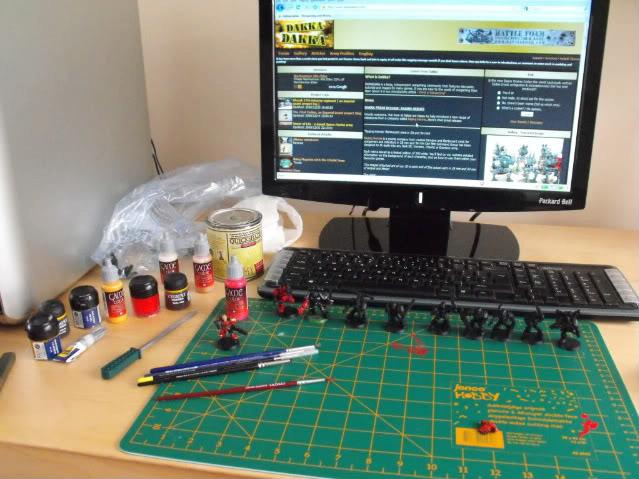 Chaos, Chaos Space Marines, Khorne, Warhammer 40,000, Work In Progress
