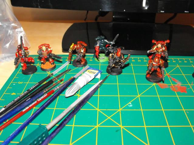 Chaos, Chaos Space Marines, Khorne, Warhammer 40,000, Work In Progress