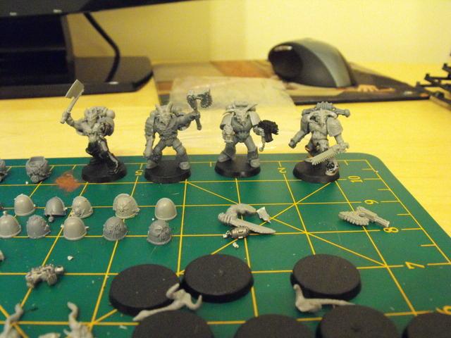 Chaos, Chaos Space Marines, Khorne, Warhammer 40,000, Work In Progress