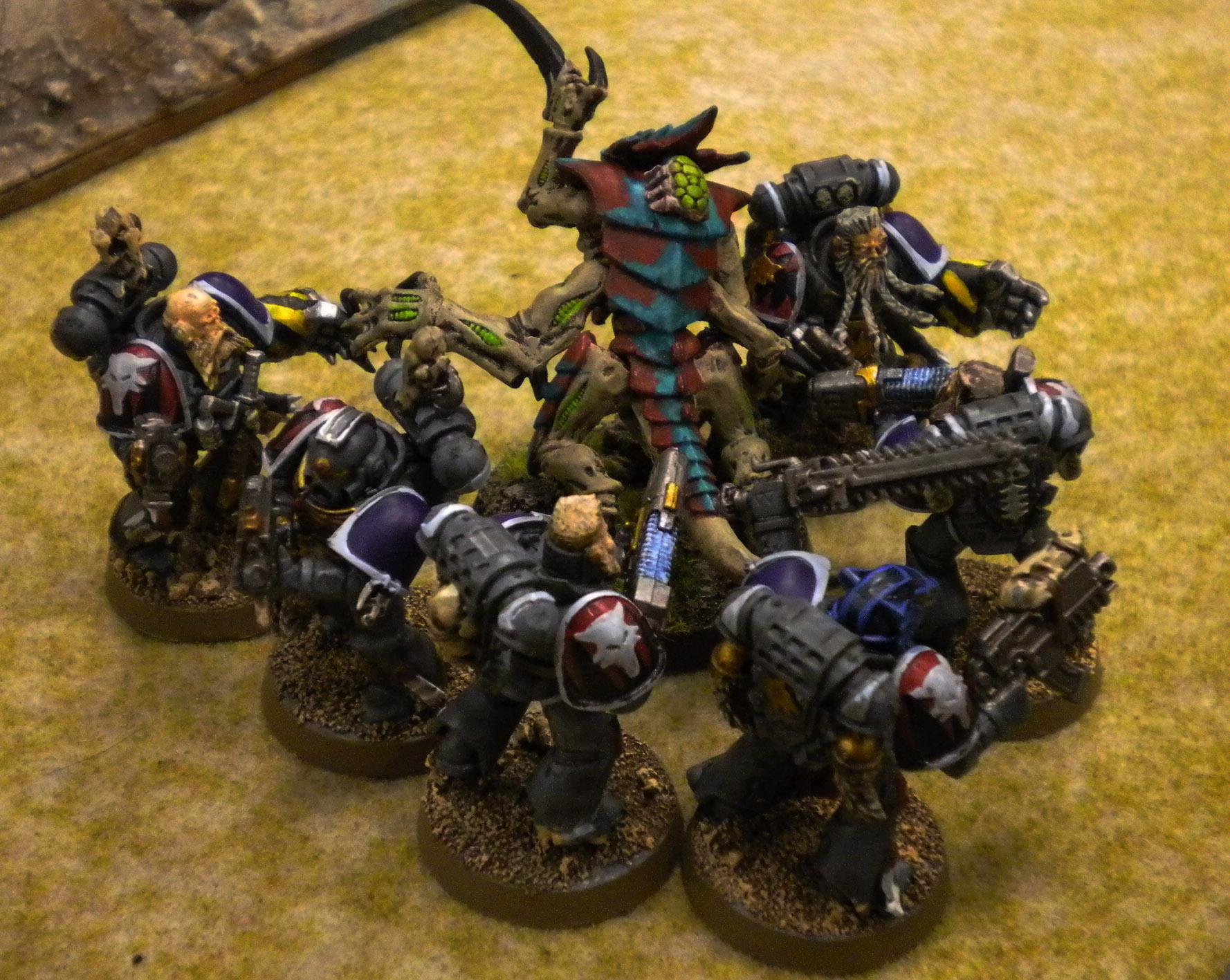 Battle Report, Space Marines, Space Wolves, Tyranids, Warhammer 40,000