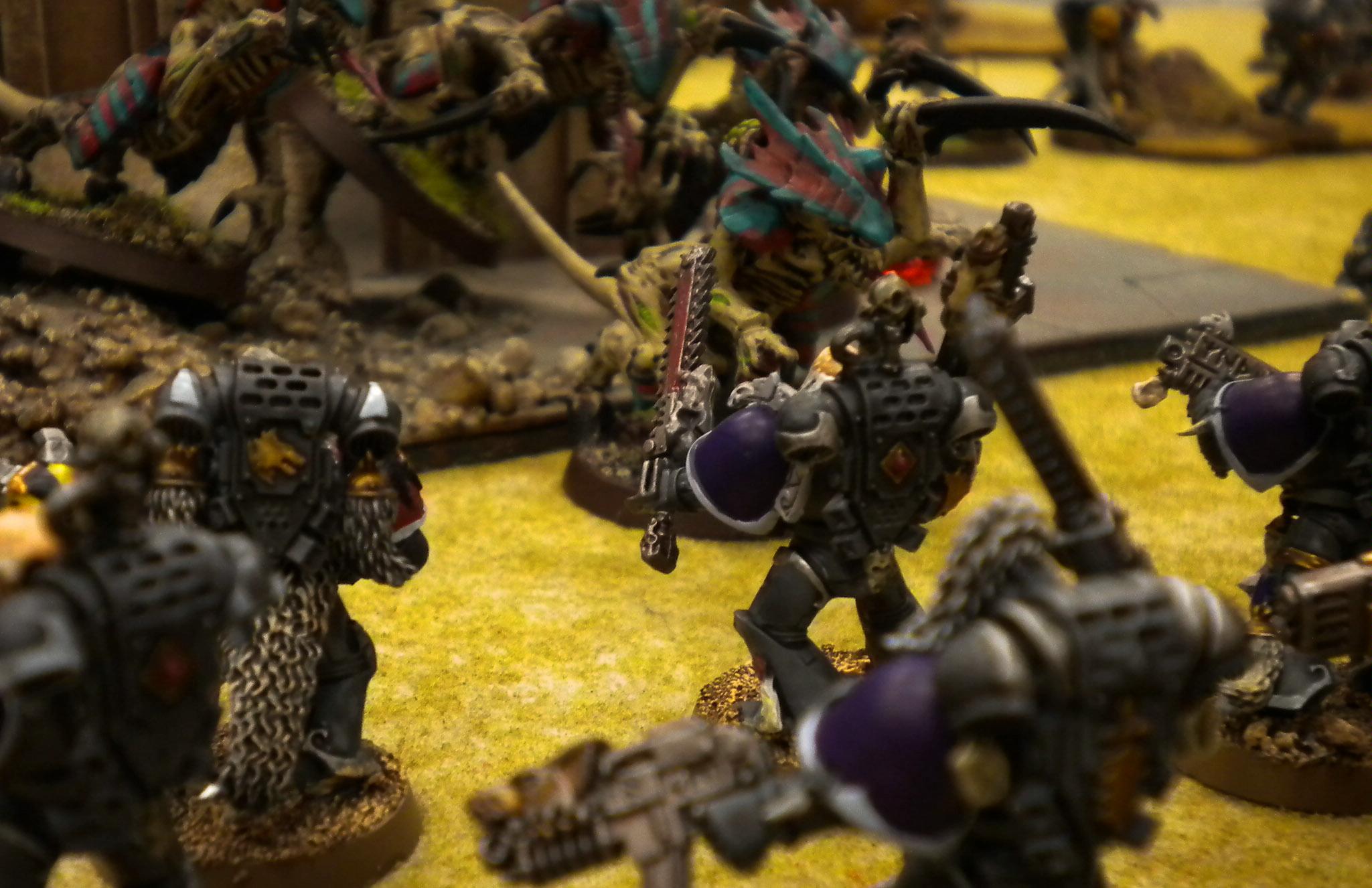 Battle Report, Space Marines, Space Wolves, Tyranids, Warhammer 40,000