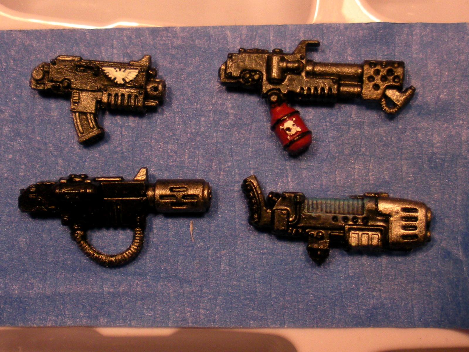 Assorted guns