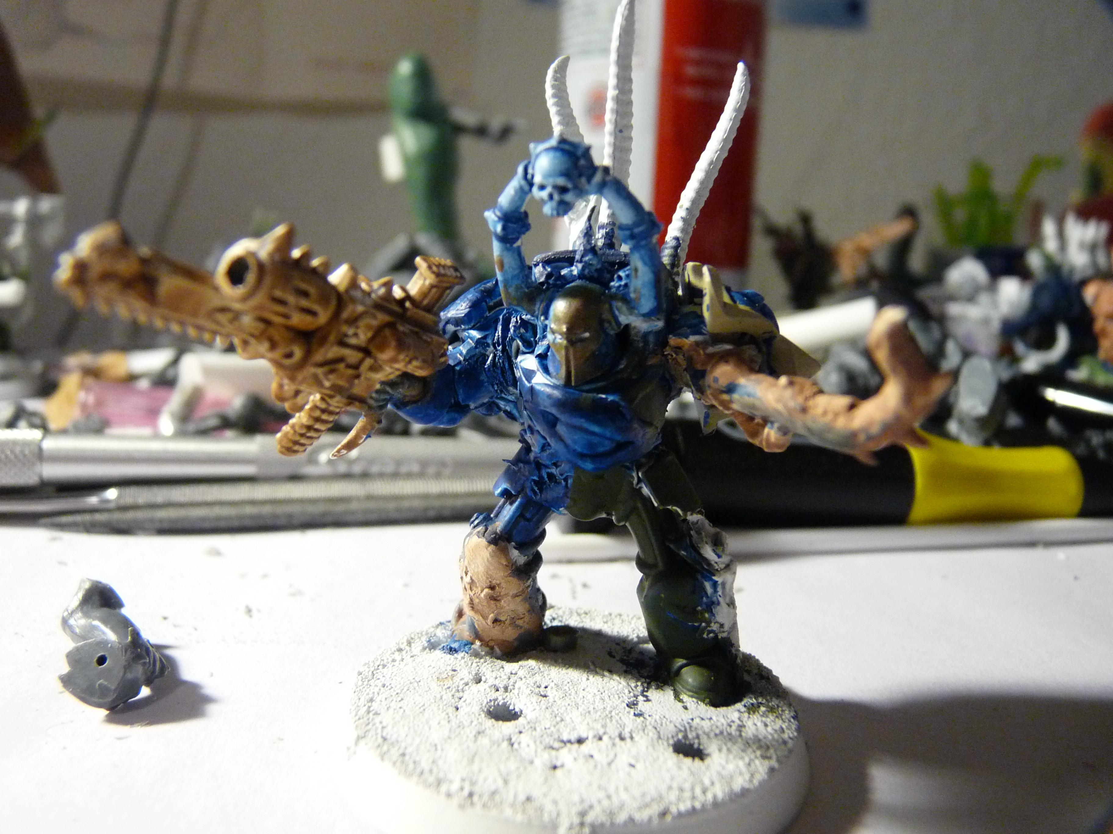 Chaos, Chaos Space Marines, Conversion, Terminator Armor, Tzeentch