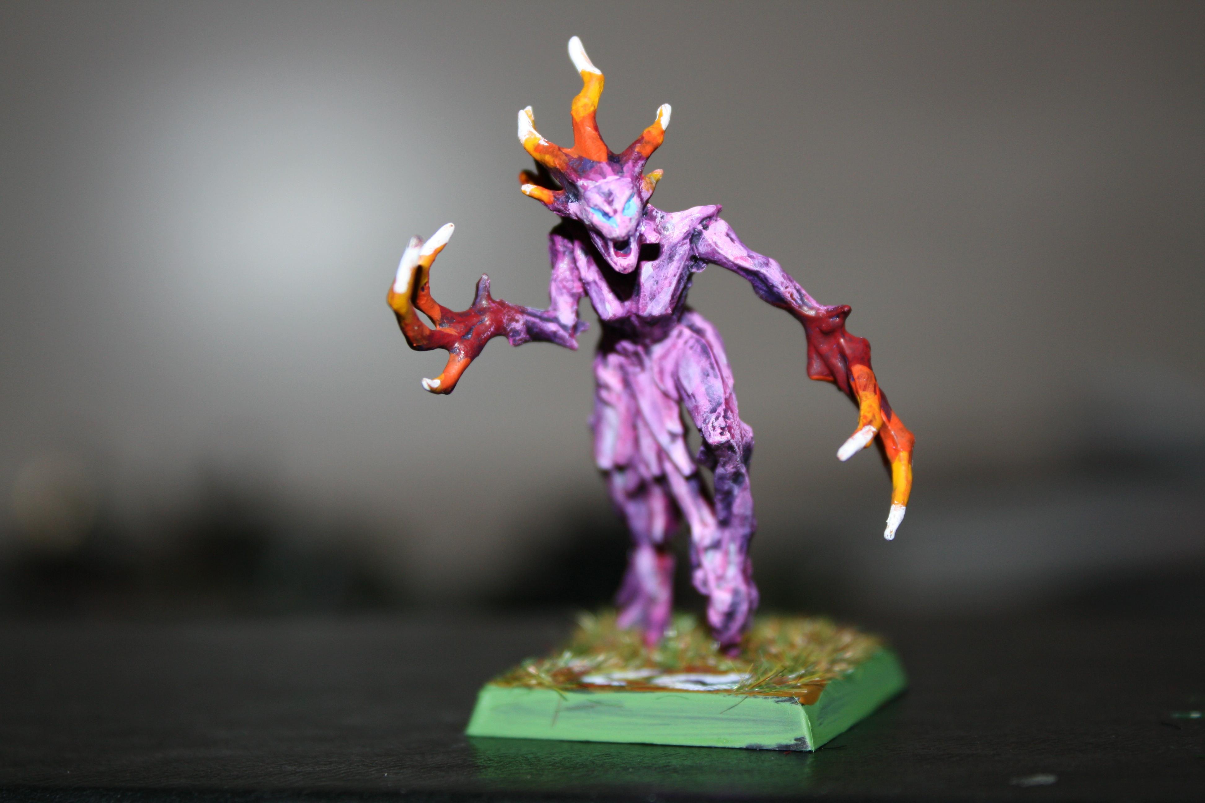my wifes first attempt at painting a model...of course its pink.