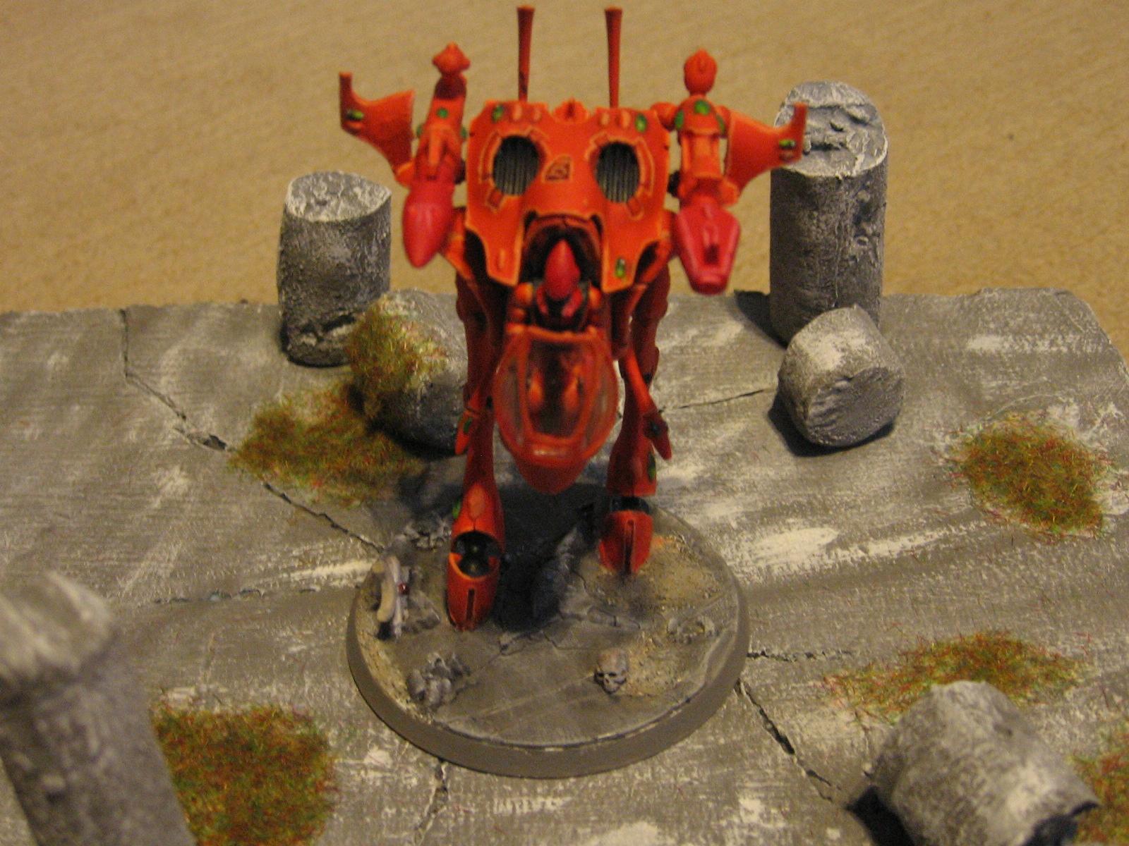 Eldar, Orange, War Walker, Warhammer 40,000, Warhammer Fantasy