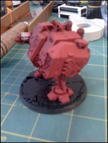 Blood Angels, Dreadnought, Space Marines, Work In Progress
