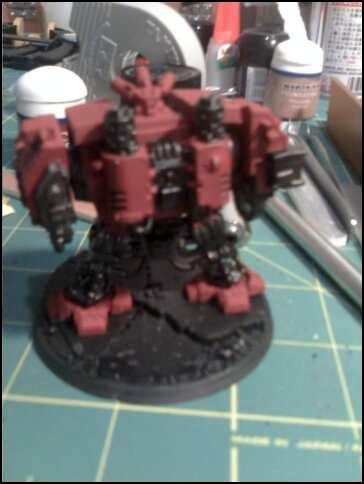 Blood Angels, Dreadnought, Space Marines, Work In Progress
