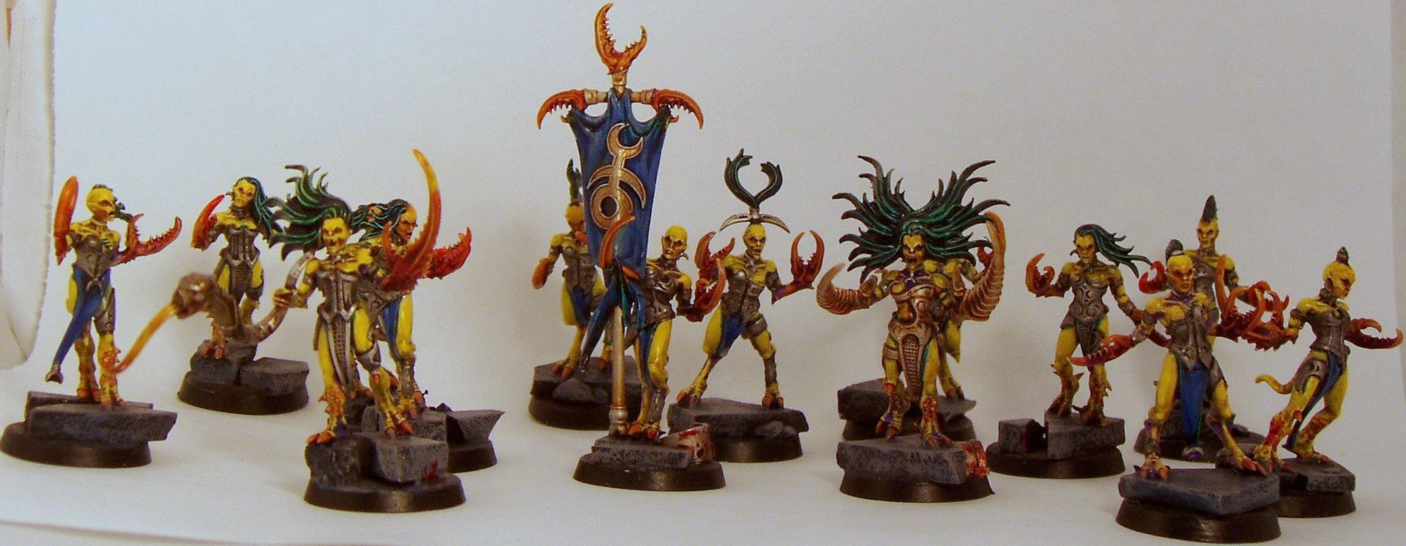 Daemons, Daemons. Daemonettes, Standard Bearer, Warhammer 40,000
