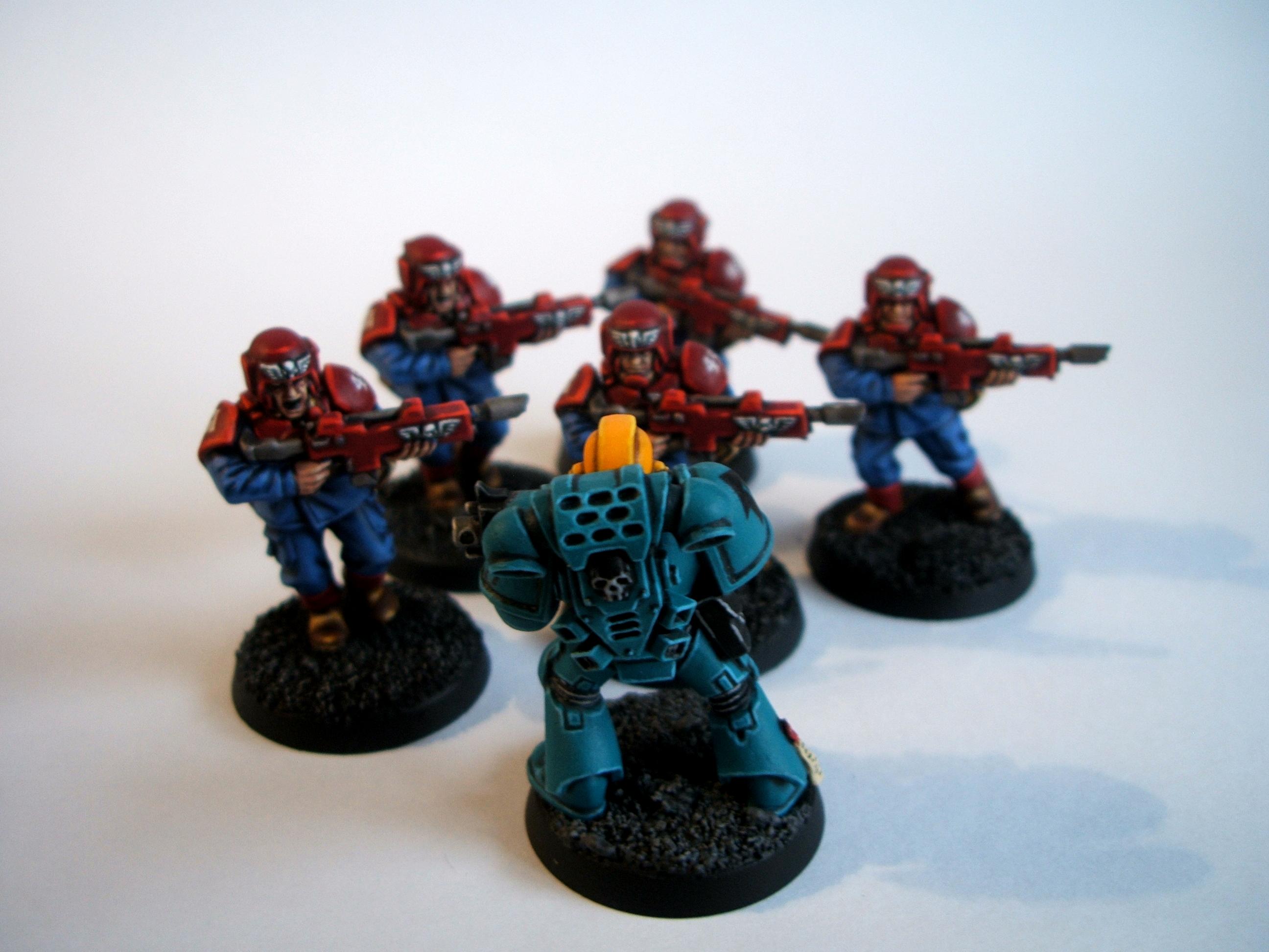 Cadians, Cosmic, Imperial Guard, Space Marines