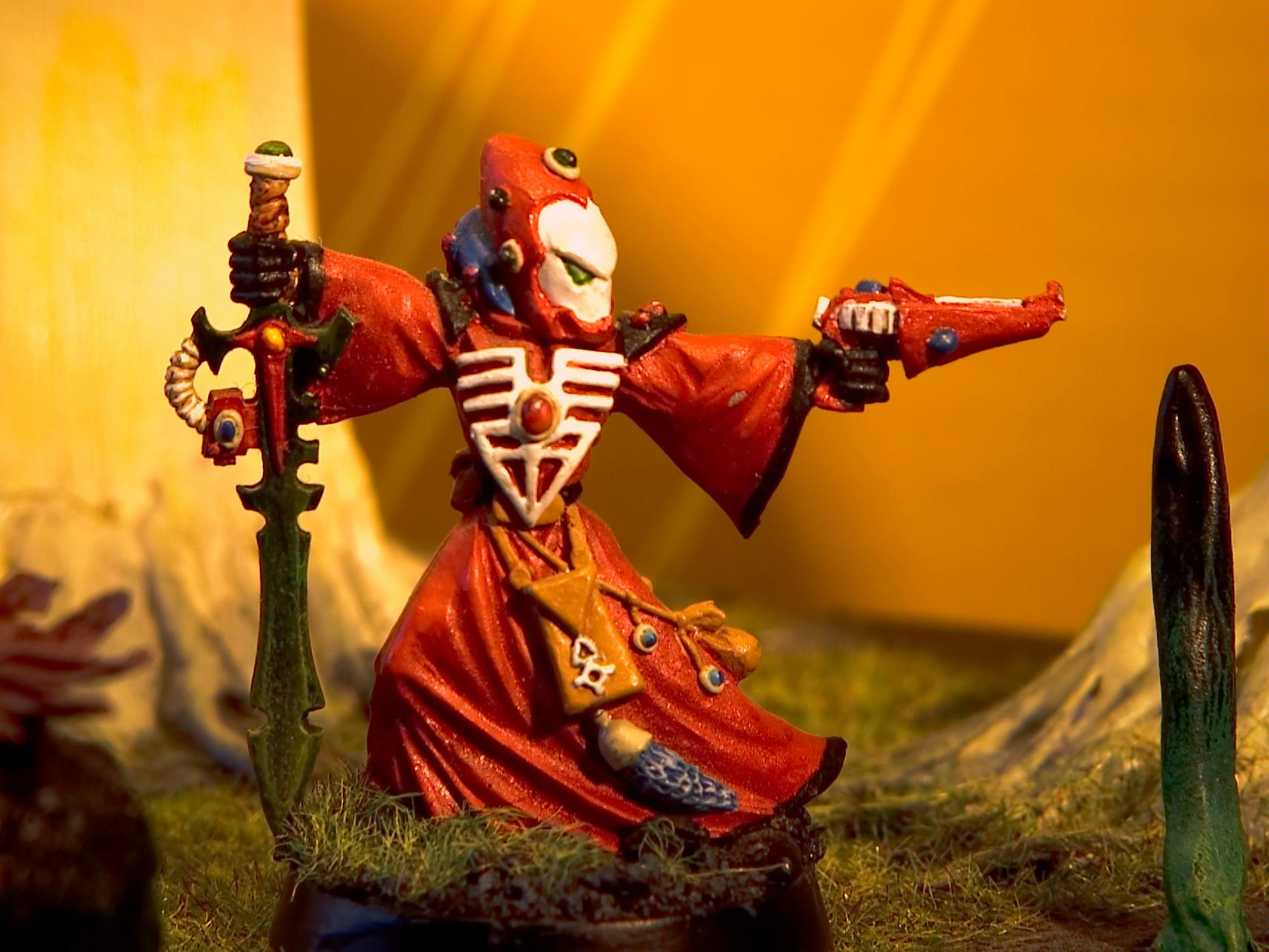 Eldar, Rashaernor, Red, Saim-hann, Warhammer 40,000, Warlock, Witchblade