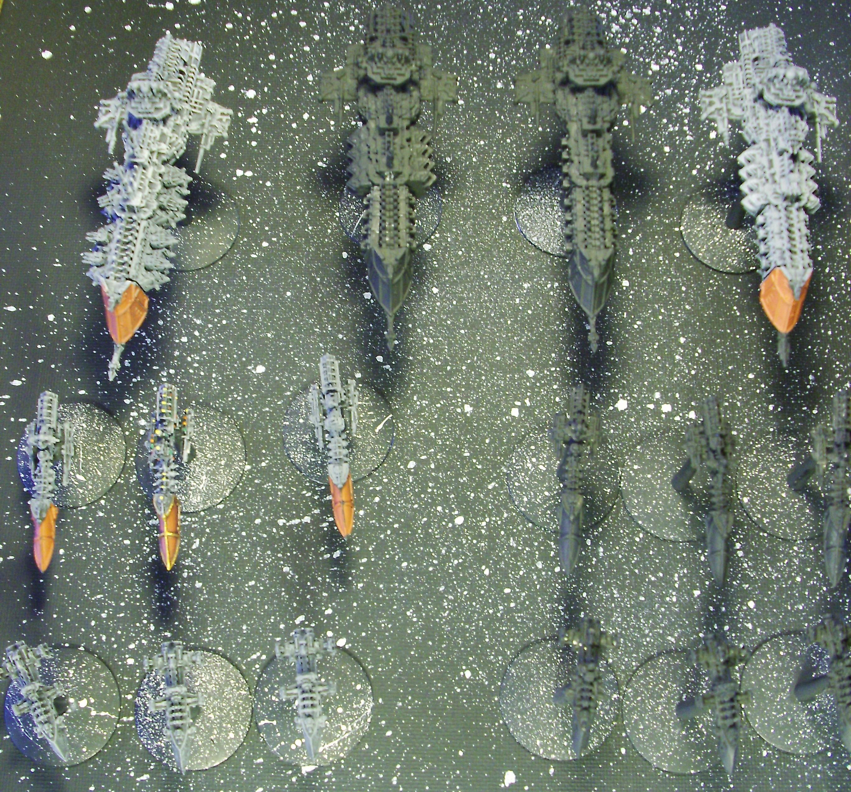 On their display base