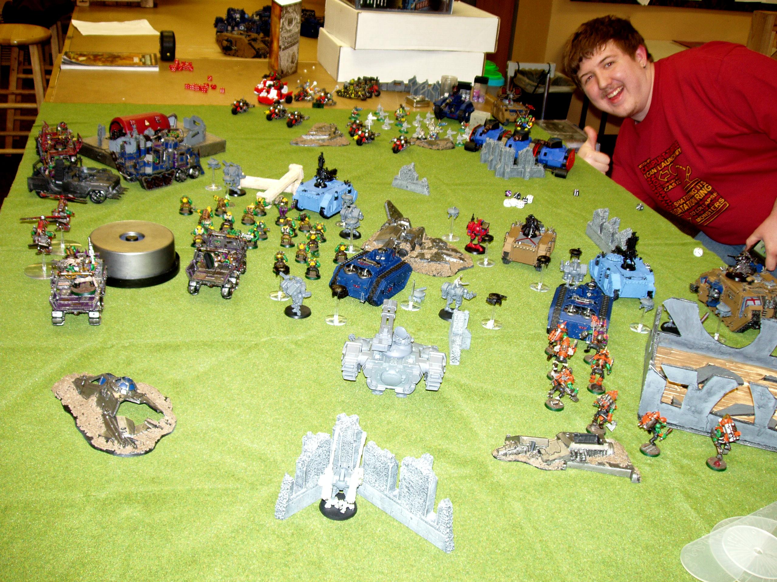 Apocalypse, Orks, Space Wolves, Tau