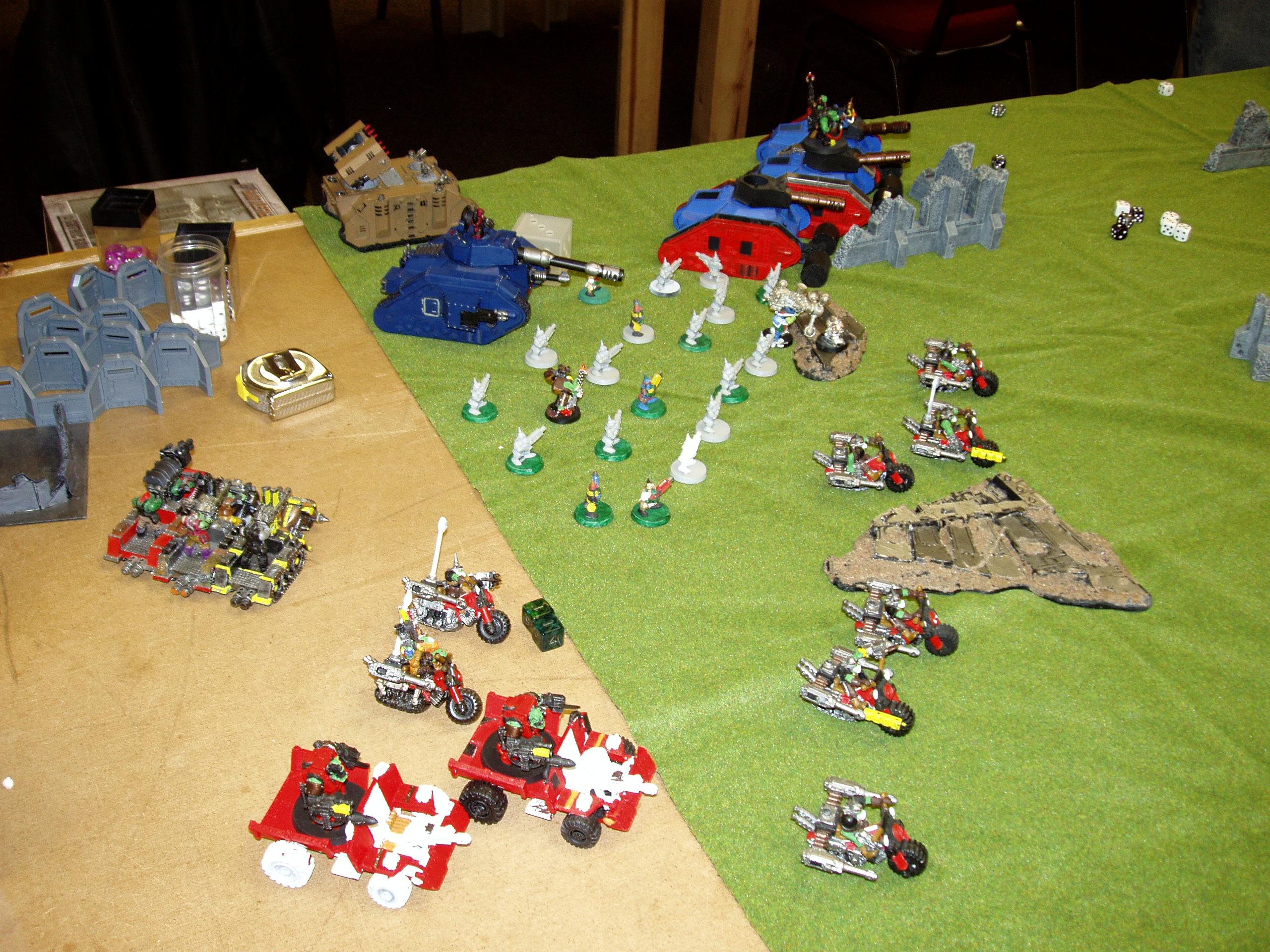 Apocalypse, Orks, Space Wolves, Tau