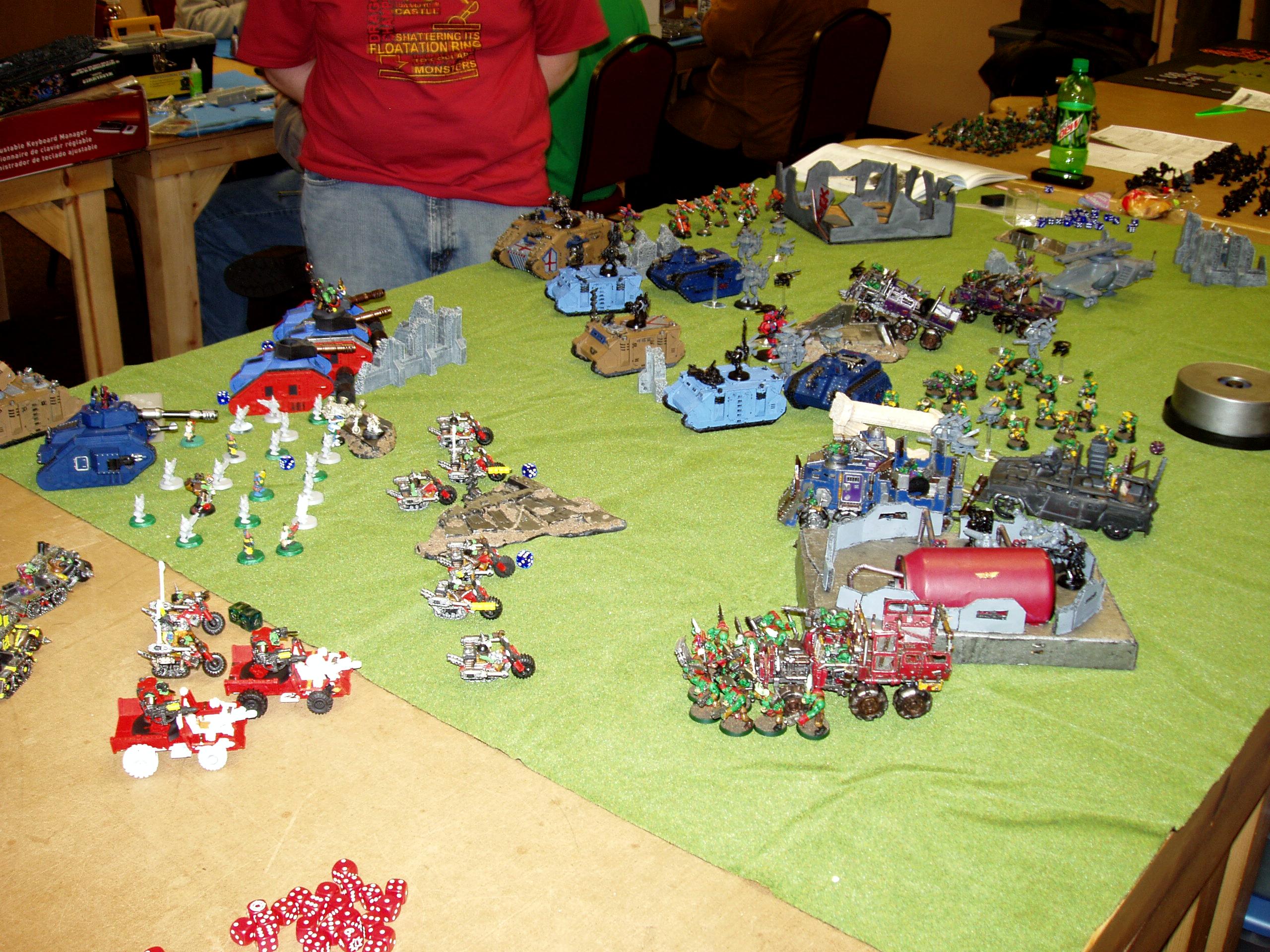 Apocalypse, Orks, Space Wolves, Tau