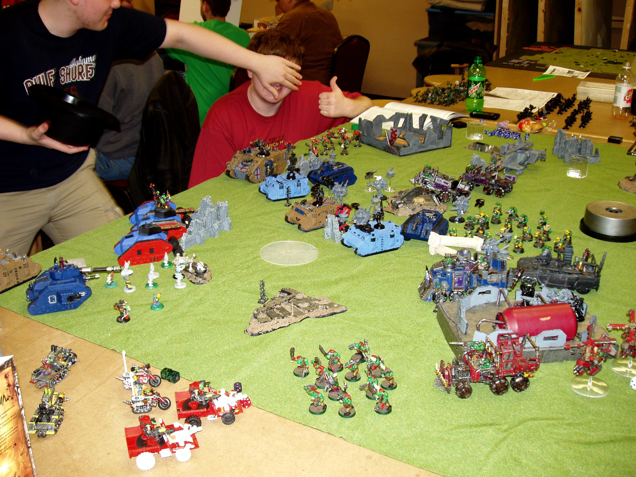 Apocalypse, Orks, Space Wolves, Tau