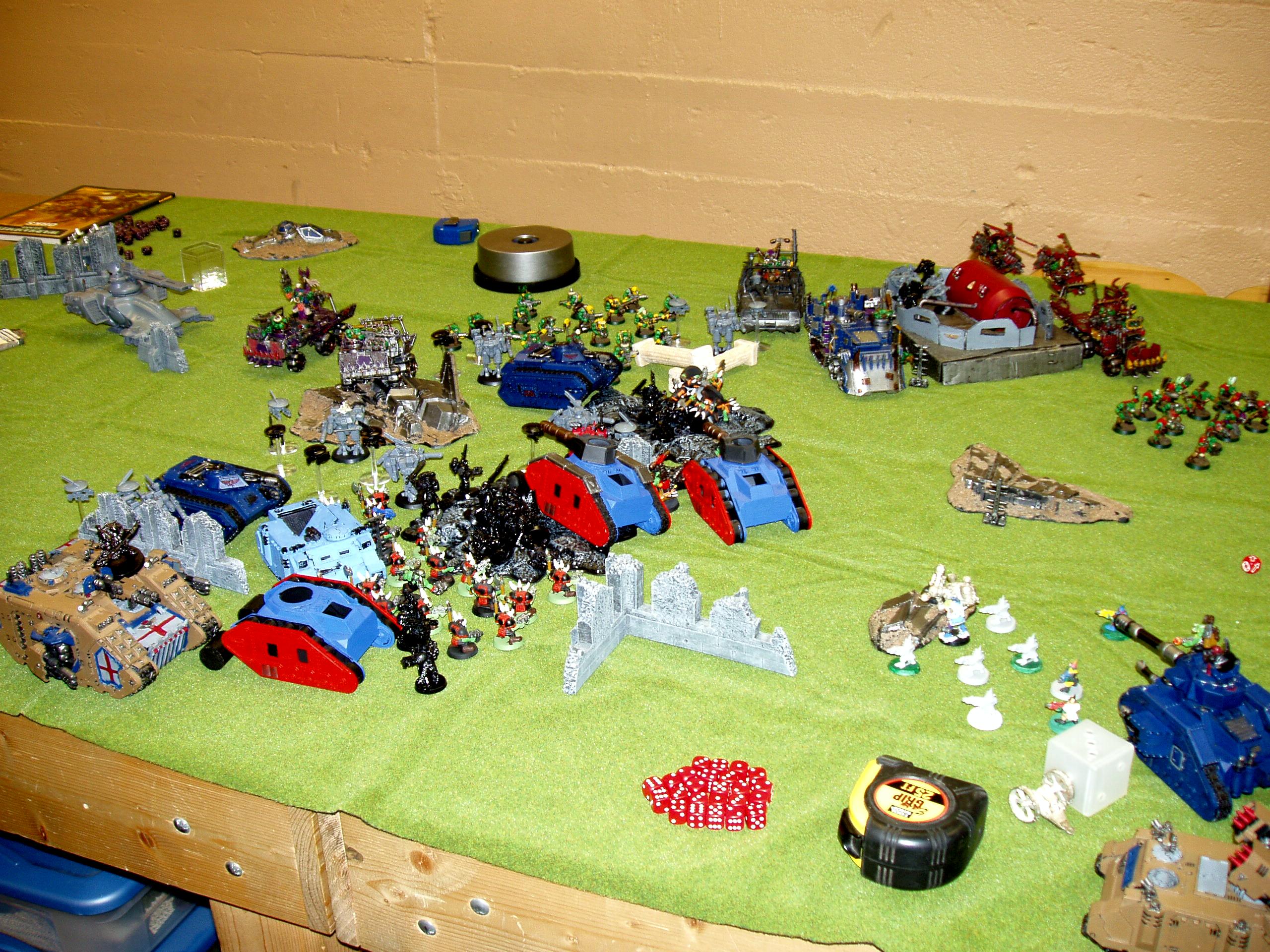 Apocalypse, Orks, Space Wolves, Tau