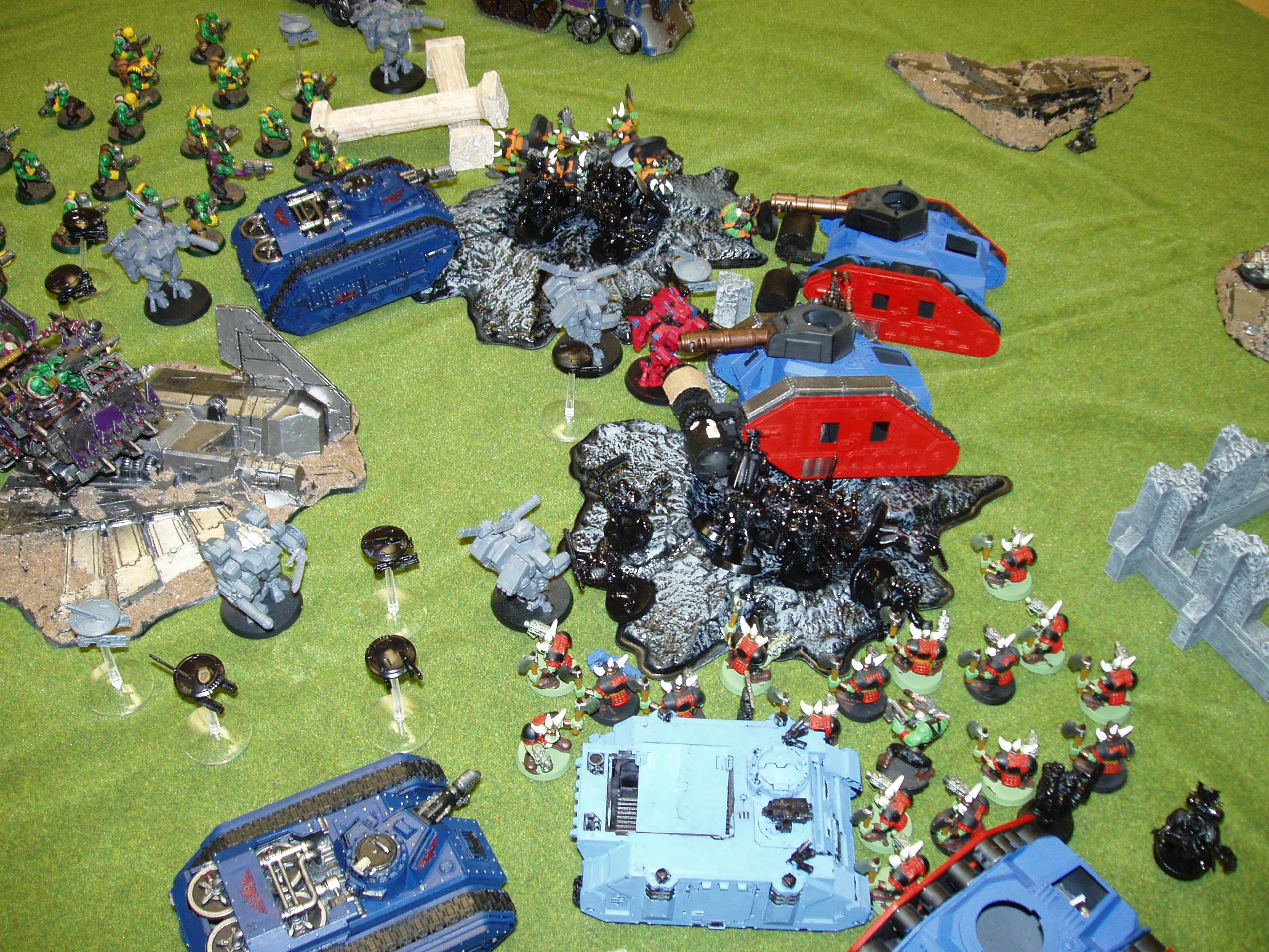 Apocalypse, Orks, Space Wolves, Tau