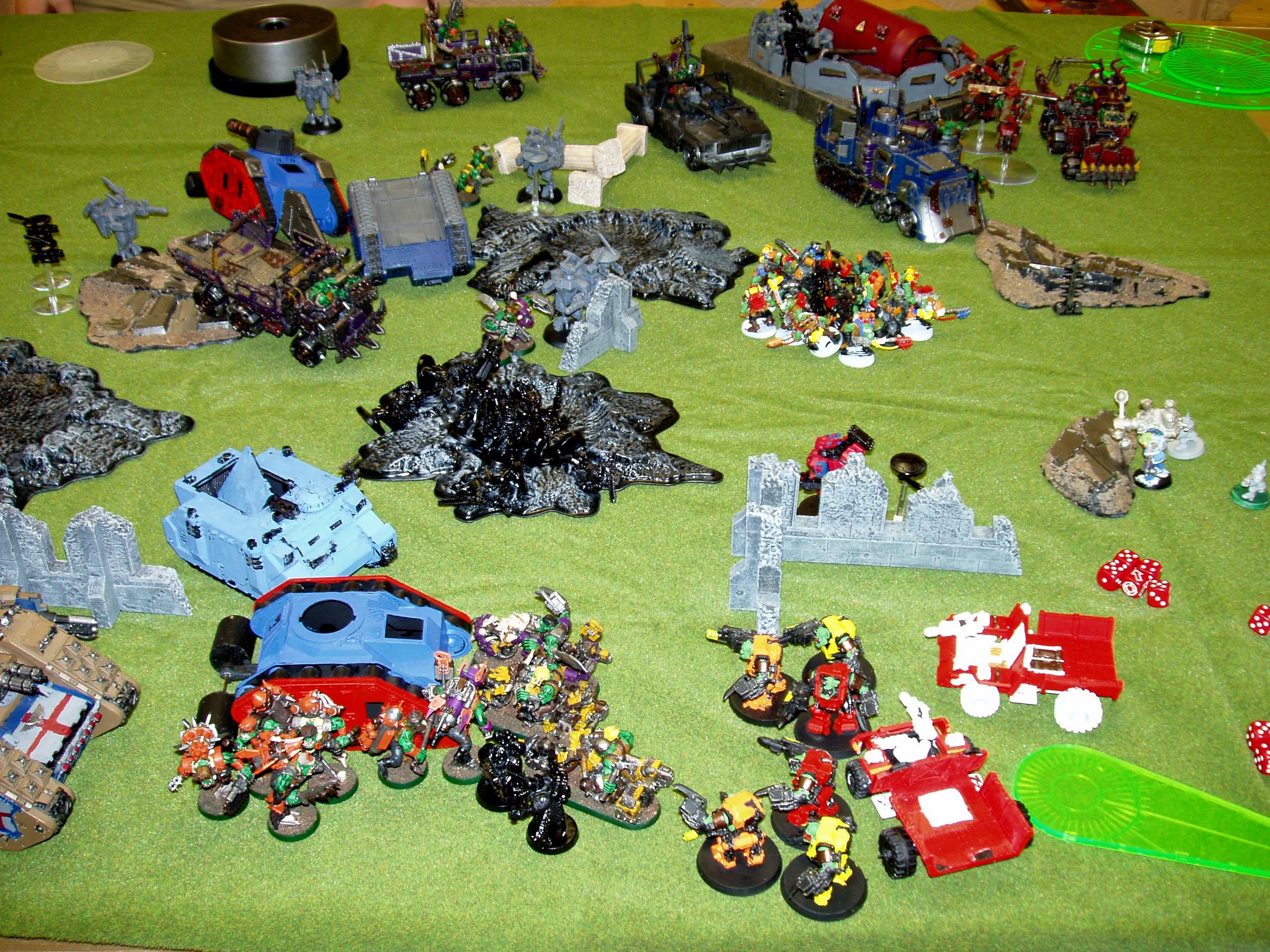 Apocalypse, Orks, Space Wolves, Tau