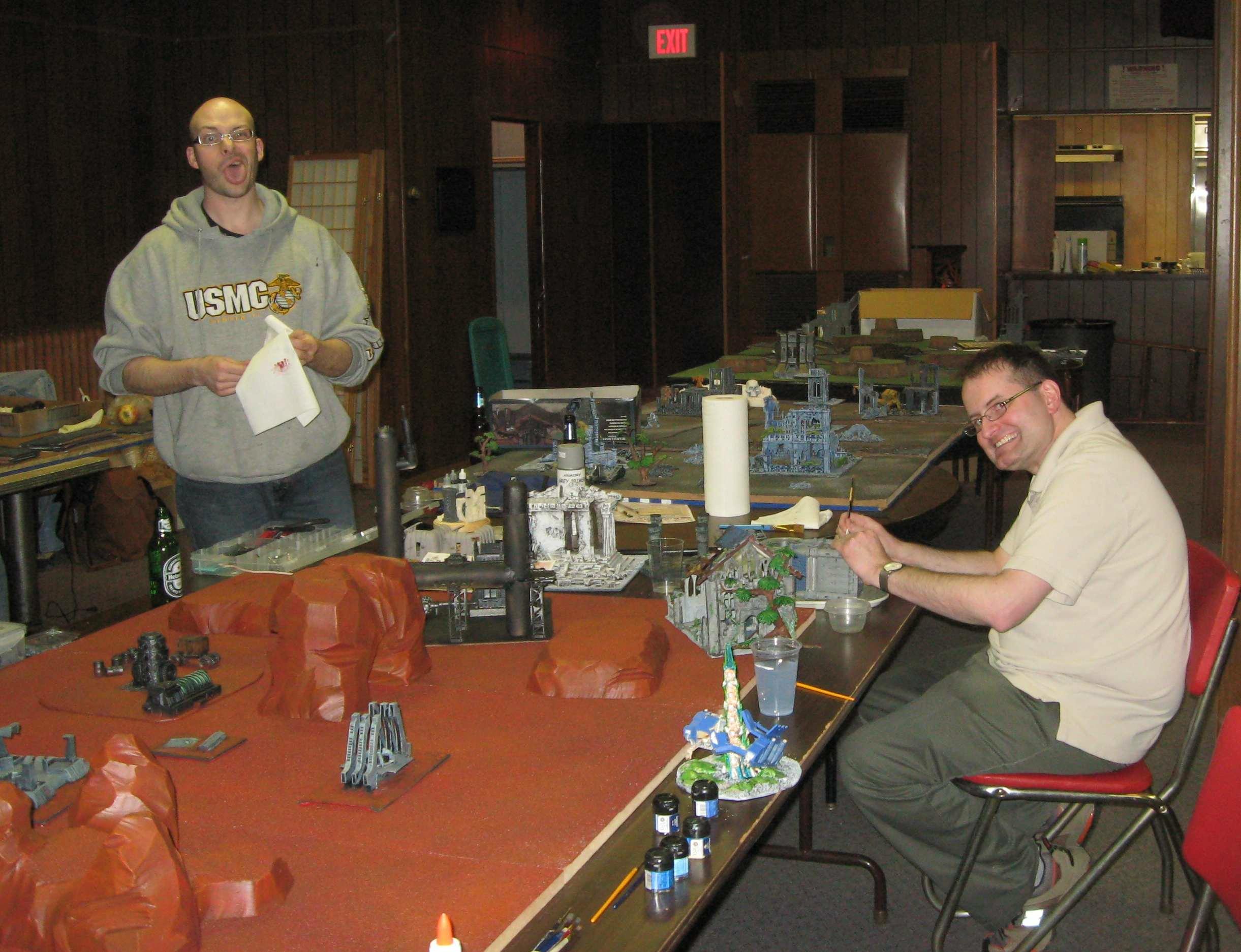Tournament, Dorkas, painting terrain