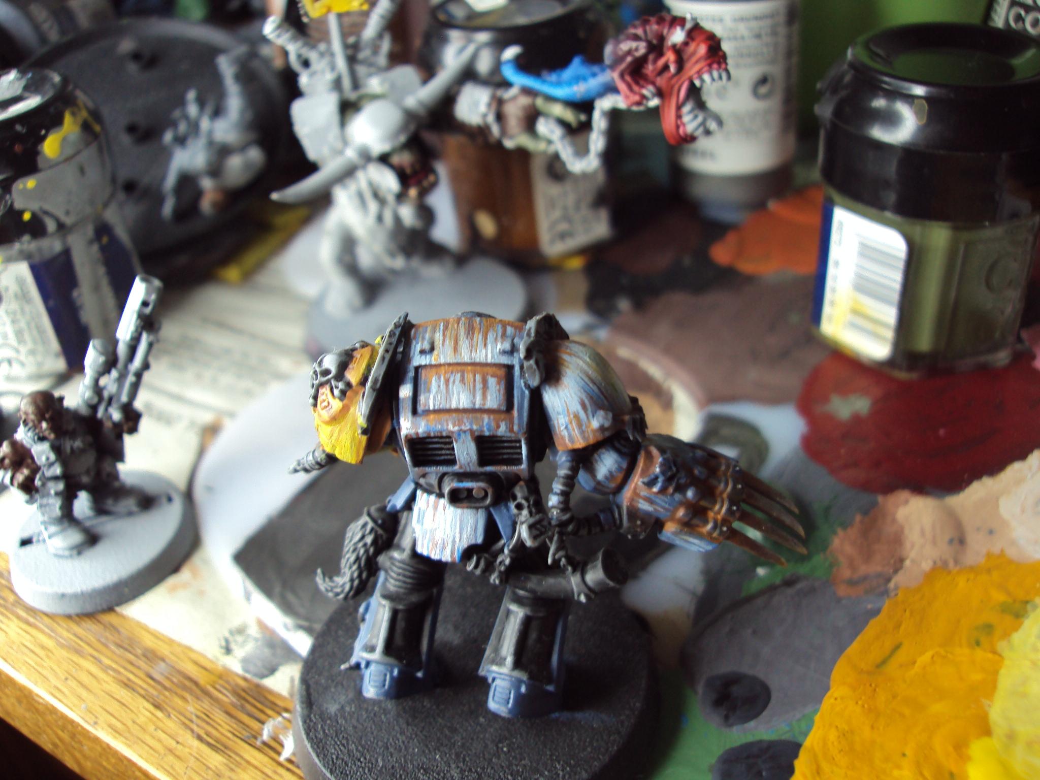 Space Marines, Space Wolves, Terminator Armor, Warhammer 40,000, Wolf Guard, Work In Progress