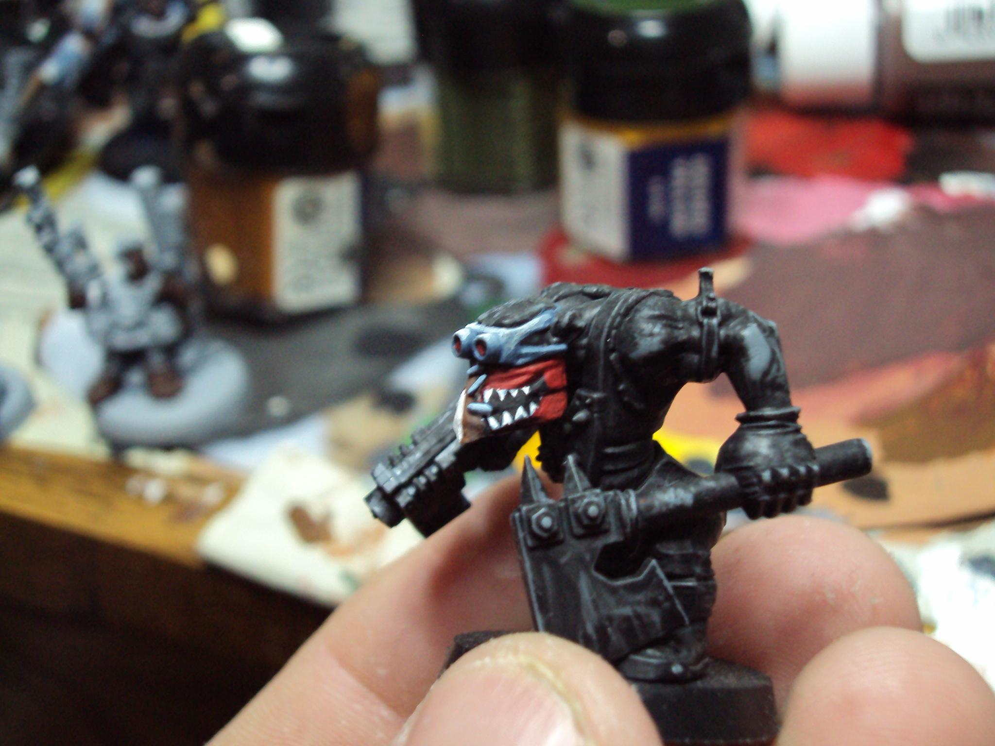 May be a part of the ork bosses retinue, havent decided