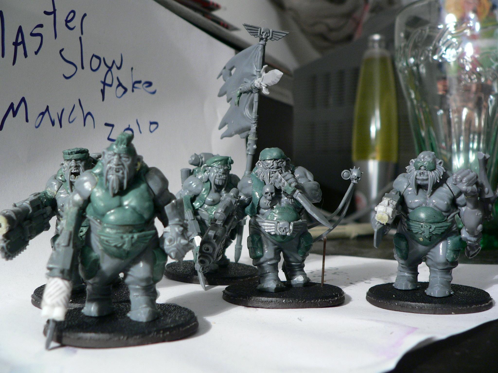 Catachan, Conversion, Imperial Guard, Ogres, Ogryns, Warhammer 40,000, Work In Progress