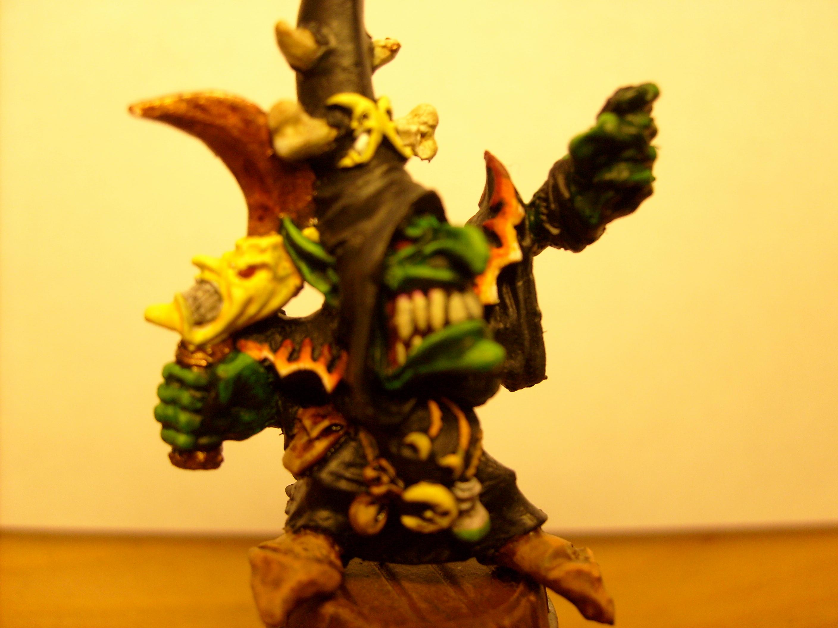 Black, Bunny, Conversion, Flames, Goblins, Green, Magic, Nightgobin, Rabbit, Shaman, Warhammer Fantasy